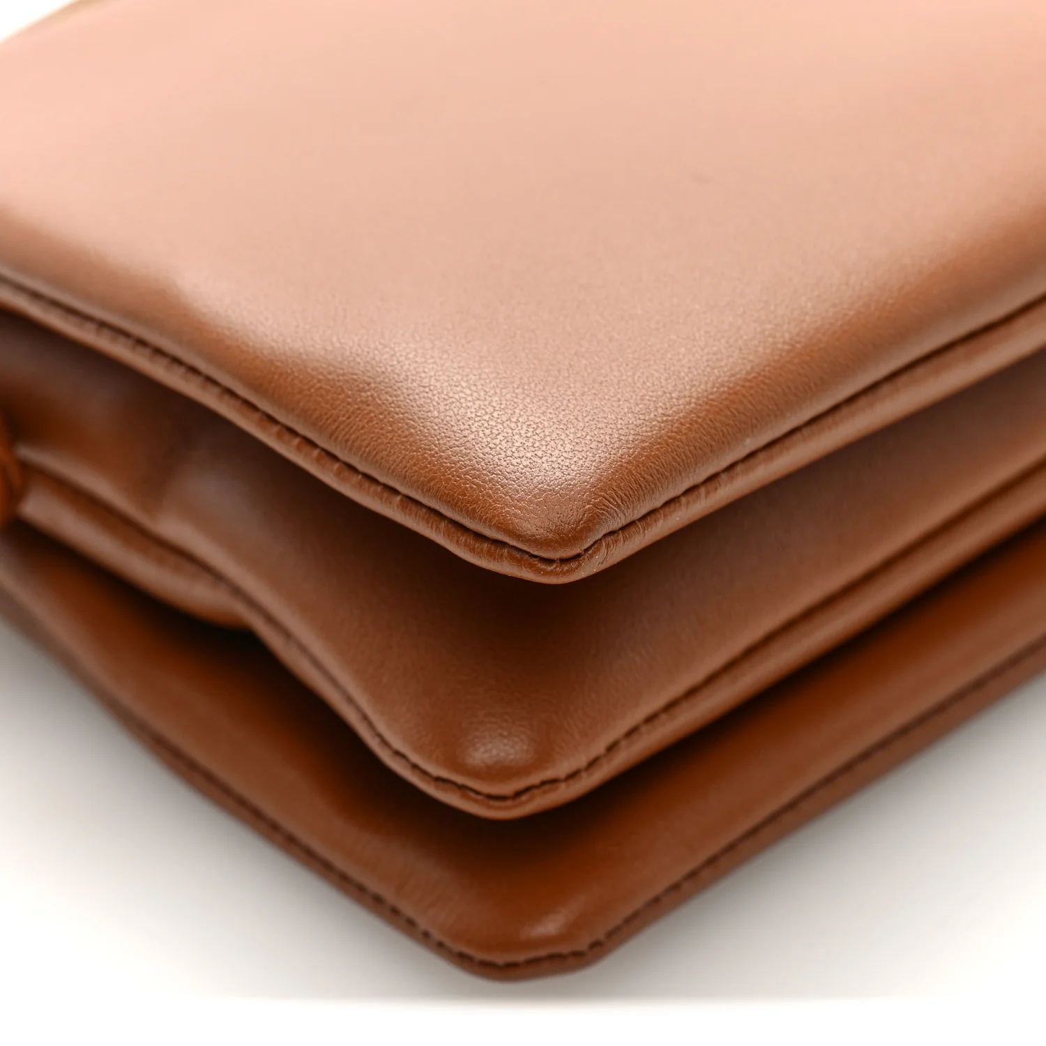 Smooth Lambskin Trio Crossbody Flap Bag Soft Tan - Top Club