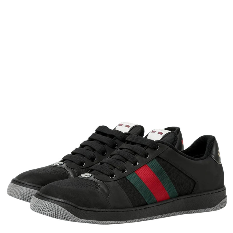 Gucci Unisex Iconic Web Stripe Sneakers For Timeless Style - Sneaker Replica Workshop