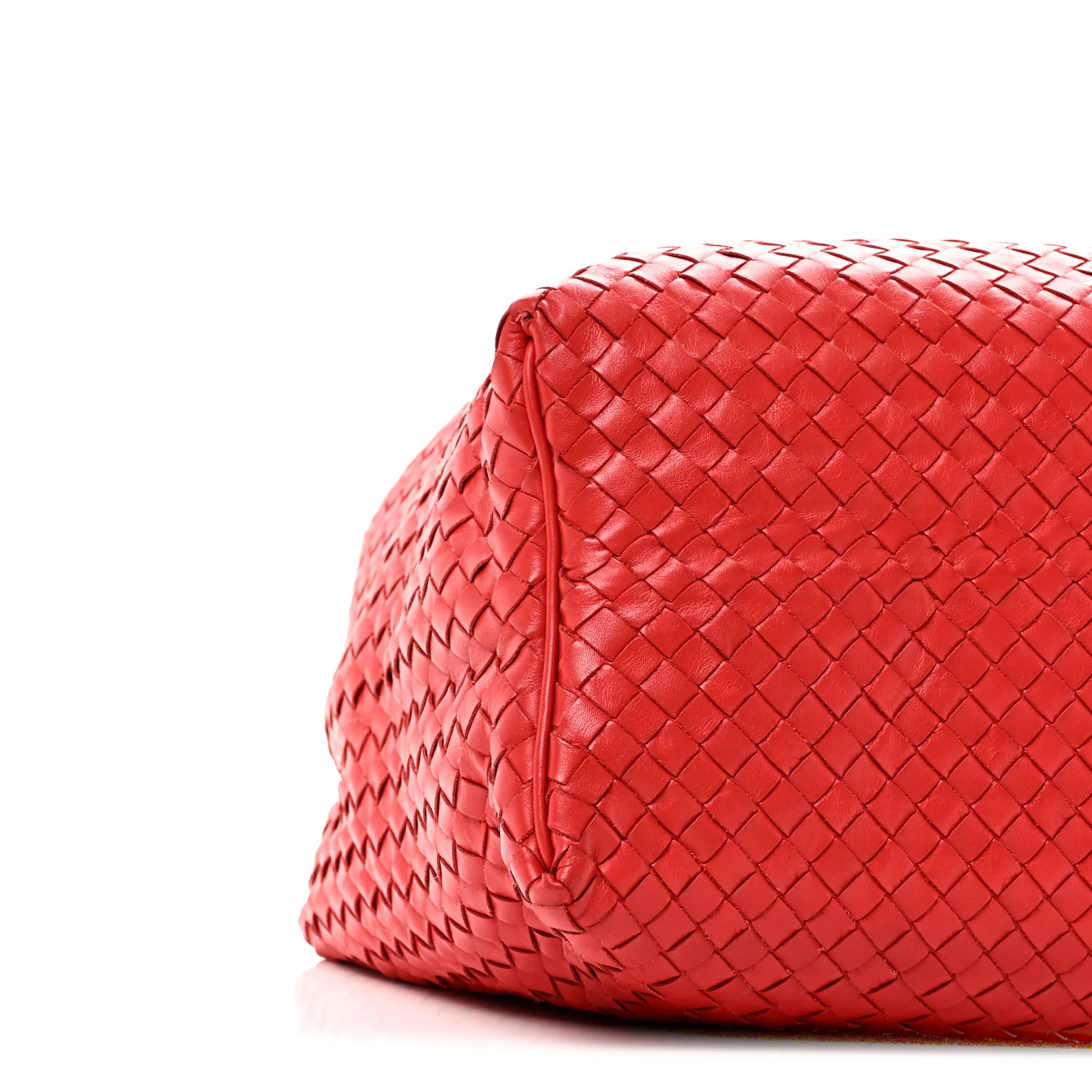 Nappa Intrecciato Large Hobo Red - Top Club