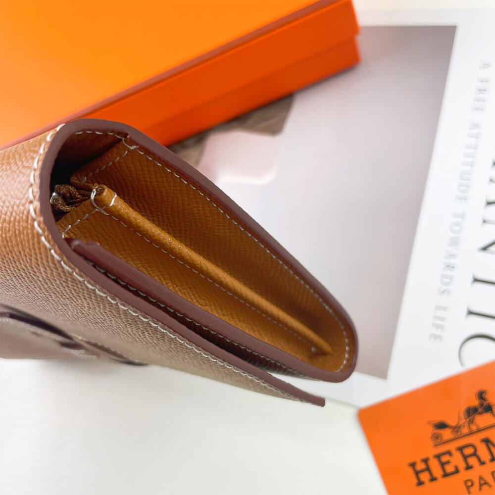 HERMES New H Passant Toutenmain wallet(HIGH-END GRADE) - Top Club