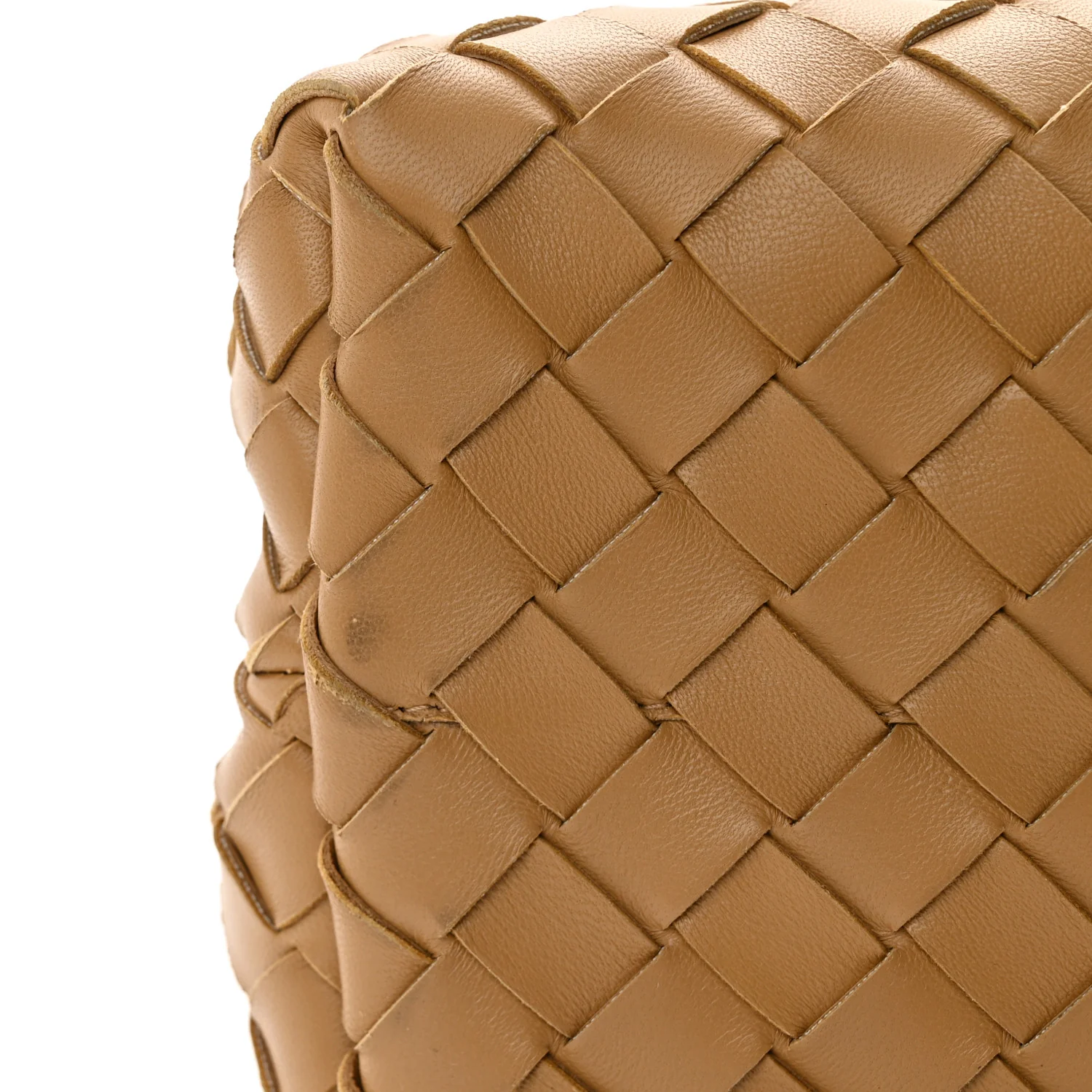 Nappa Intrecciato Medium Andiamo Shoulder Bag Dark Praline - Top Club