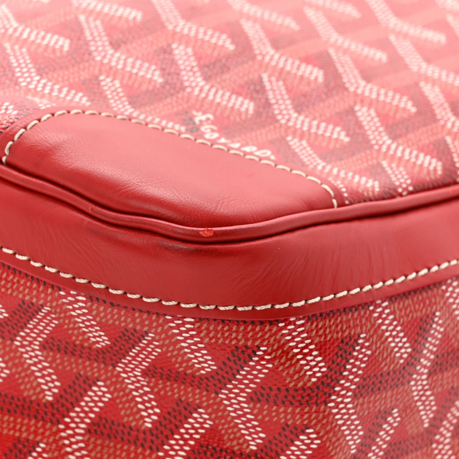 Goyardine Ambassade MM Briefcase Red - Top Club