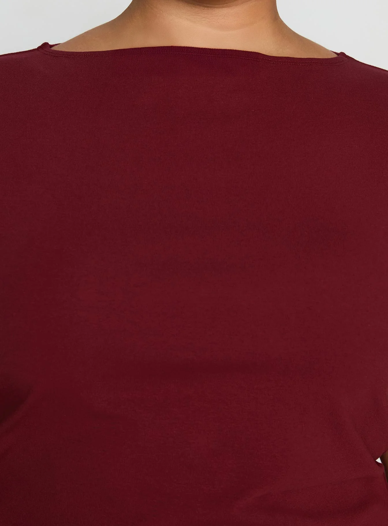 Zimmie Mini Dress Burgundy Curve