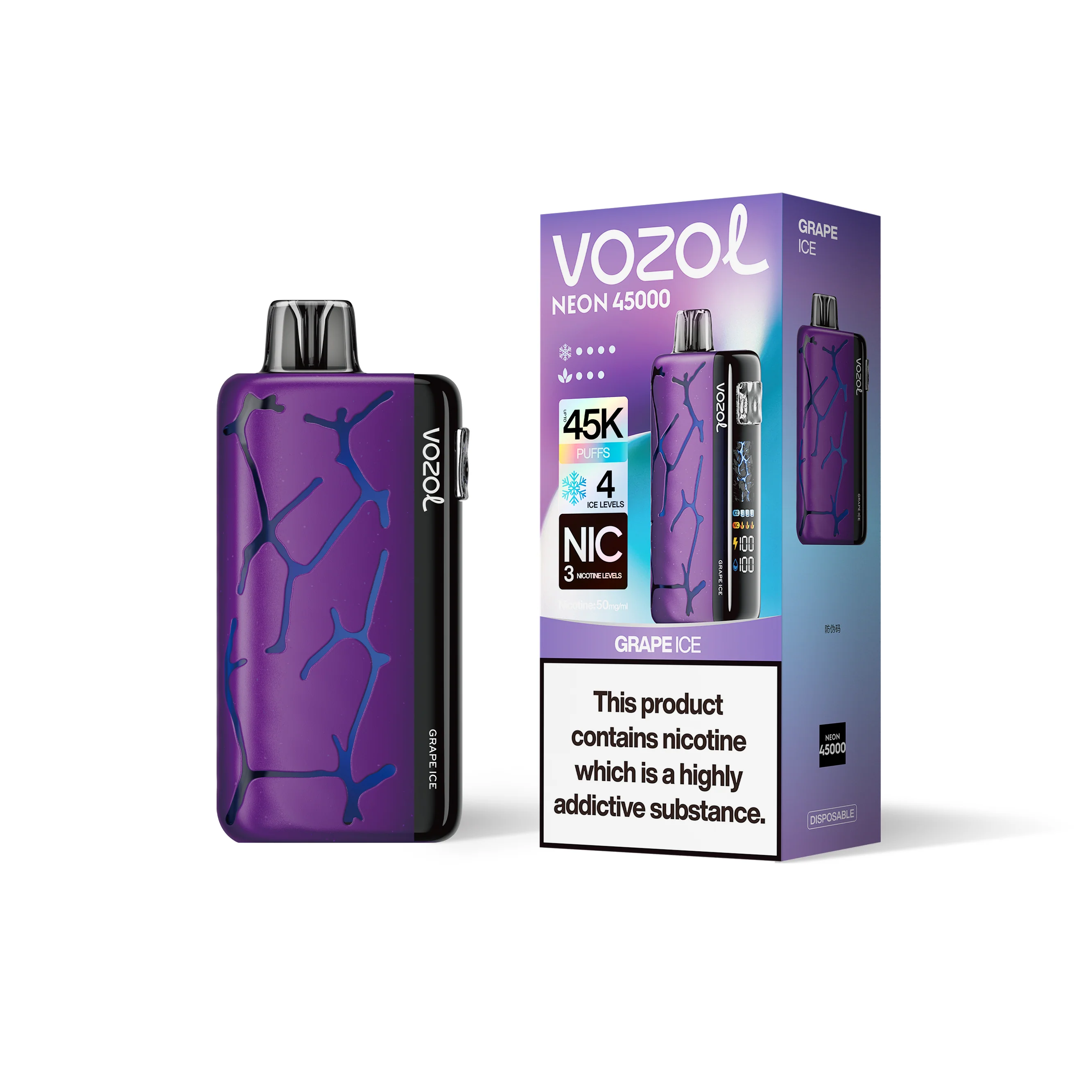 VOZOL NEON 45K Disposable Vape (All Flavours)