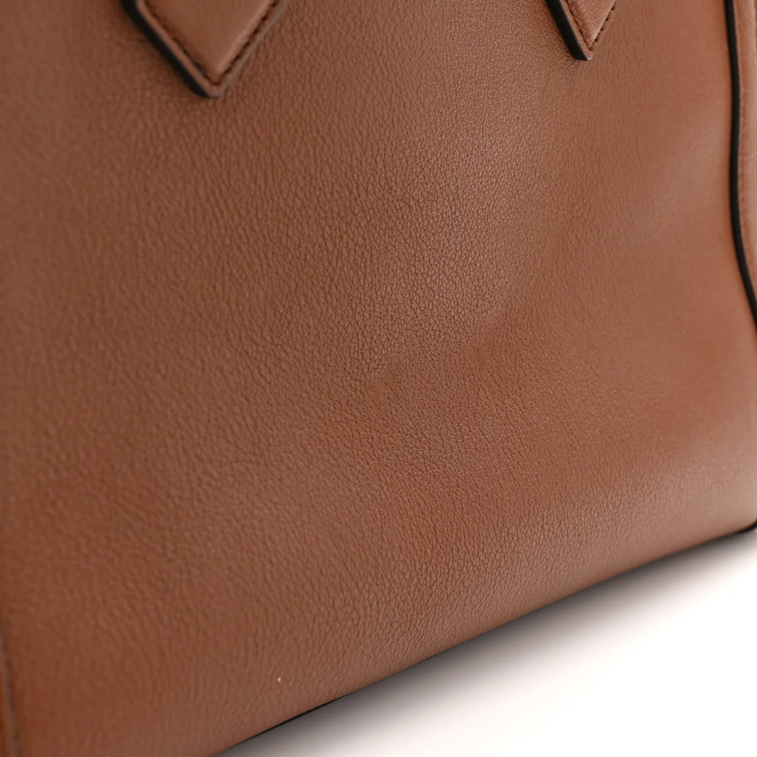 Wonka Grain Calfskin Small Diana Tote Bag Cuir Yellow Fluo - Top Club
