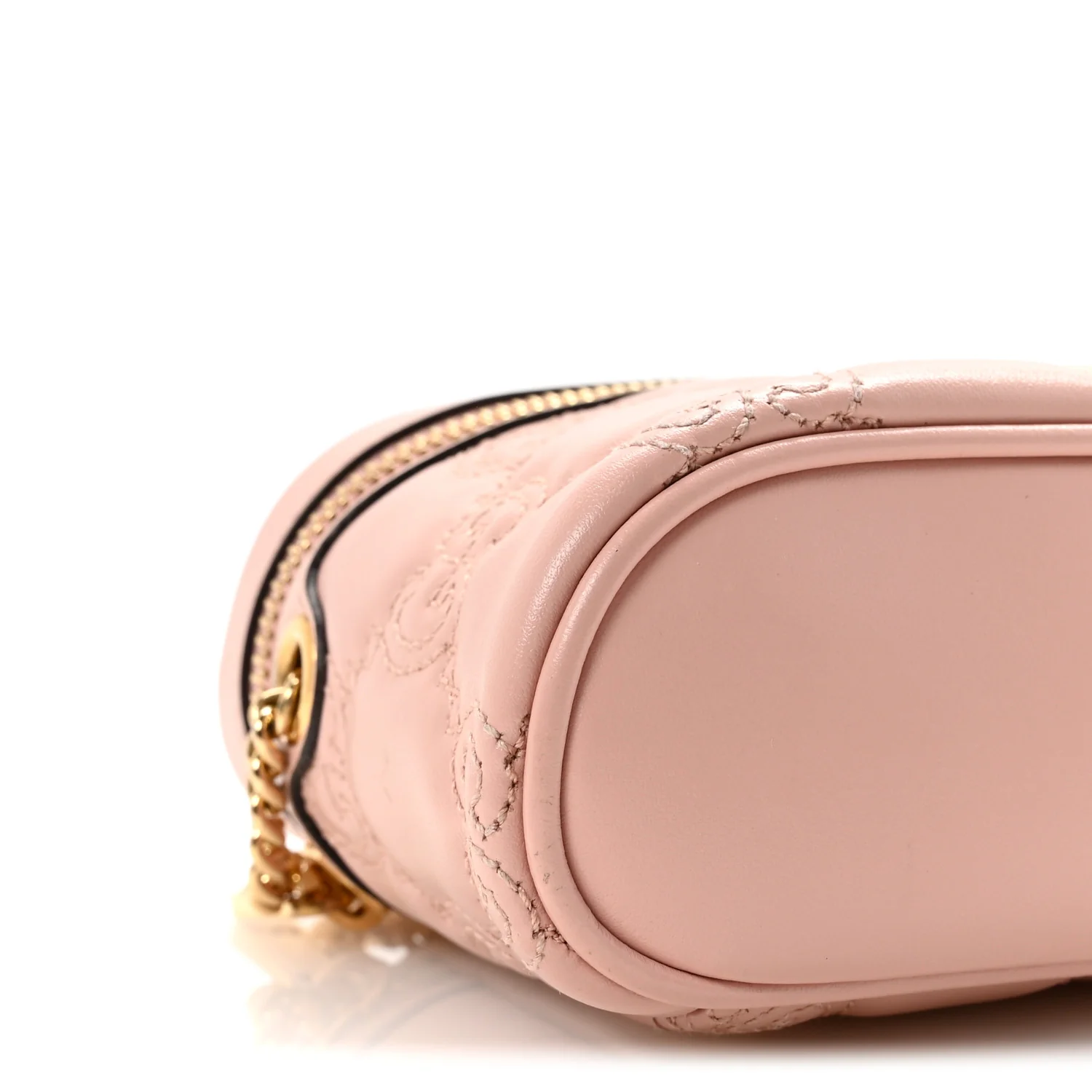 Calfskin GG Matelasse Mini Top Handle Bag Perfect Pink - Top Club