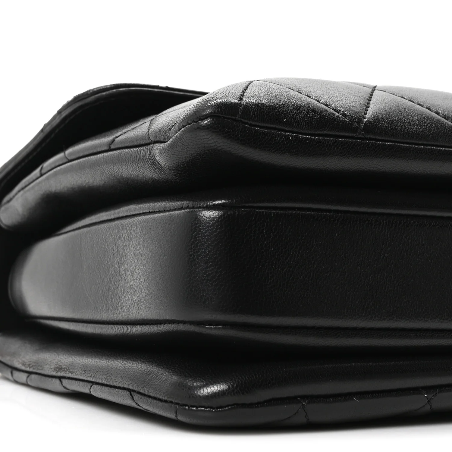 Lambskin Quilted Small Trendy CC Dual Handle Flap Bag Black - Top Club