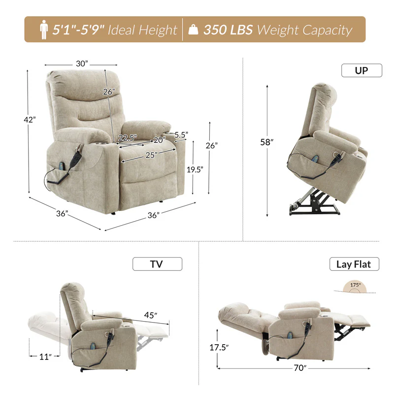 Arthur Supreme EasyLift Power Recliner
