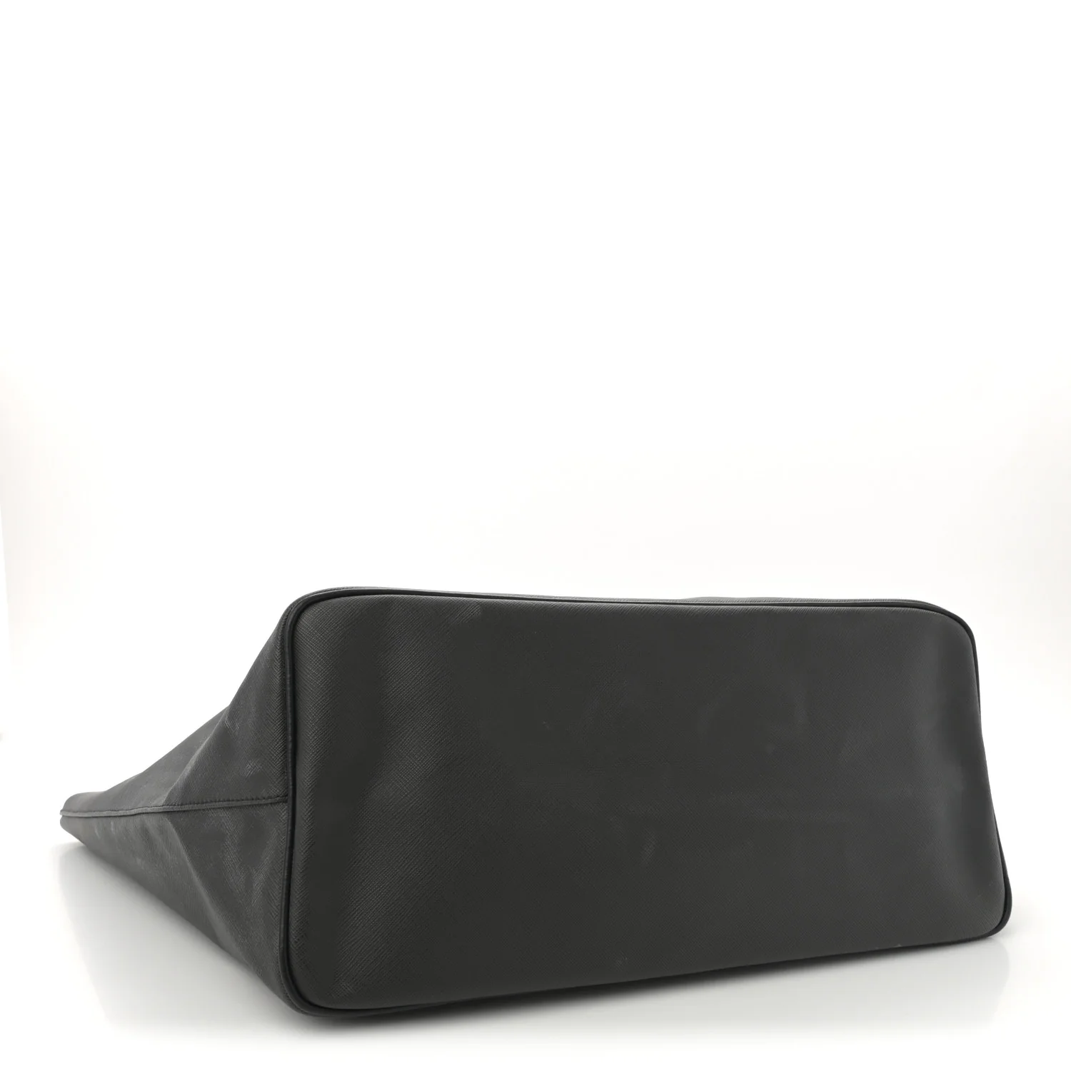 Textured Coated Canvas Bambi Print Large Antigona Tote Black - Top Club