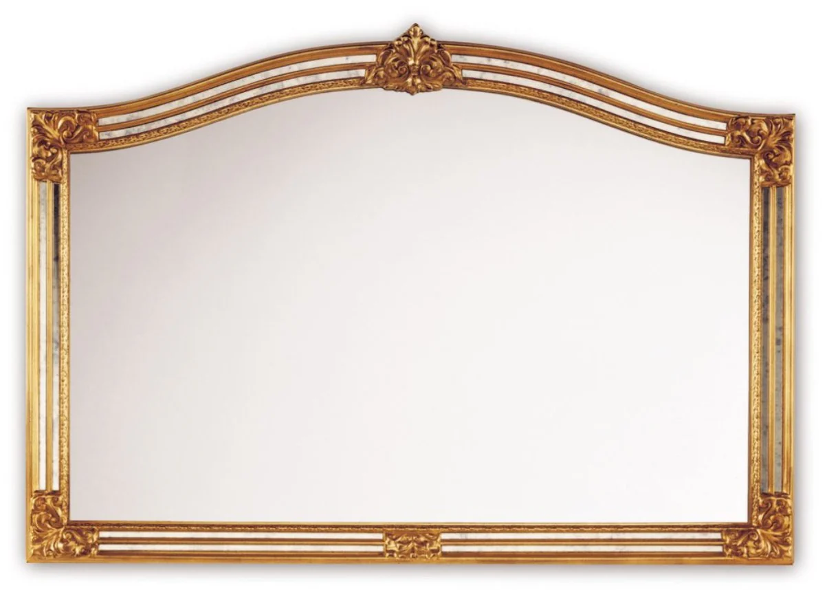 Baroque style wall mirror gold 129 x H. 89 cm - Hotel & Restaurant Furniture
