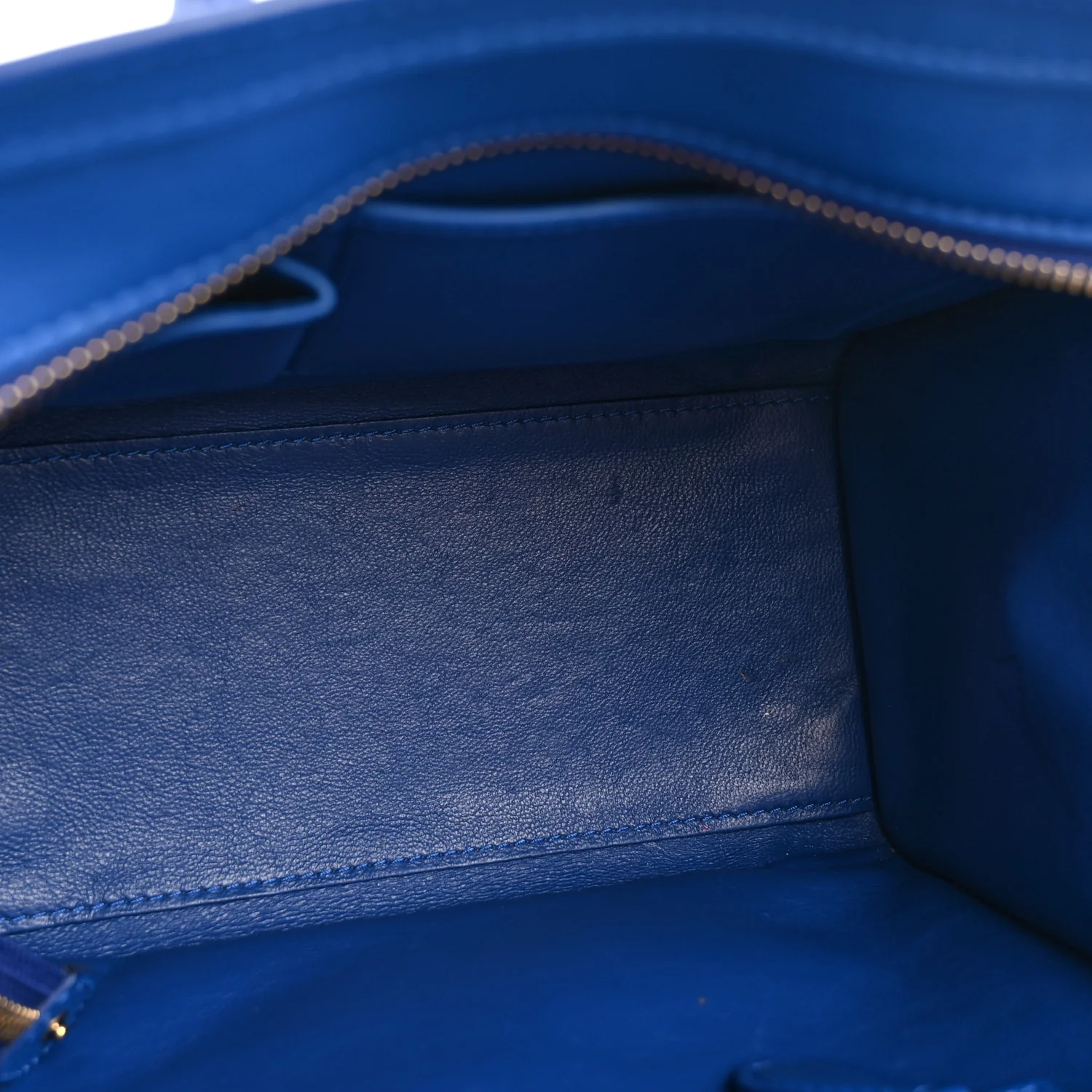 Smooth Calfskin Micro Luggage Royal Blue - Top Club