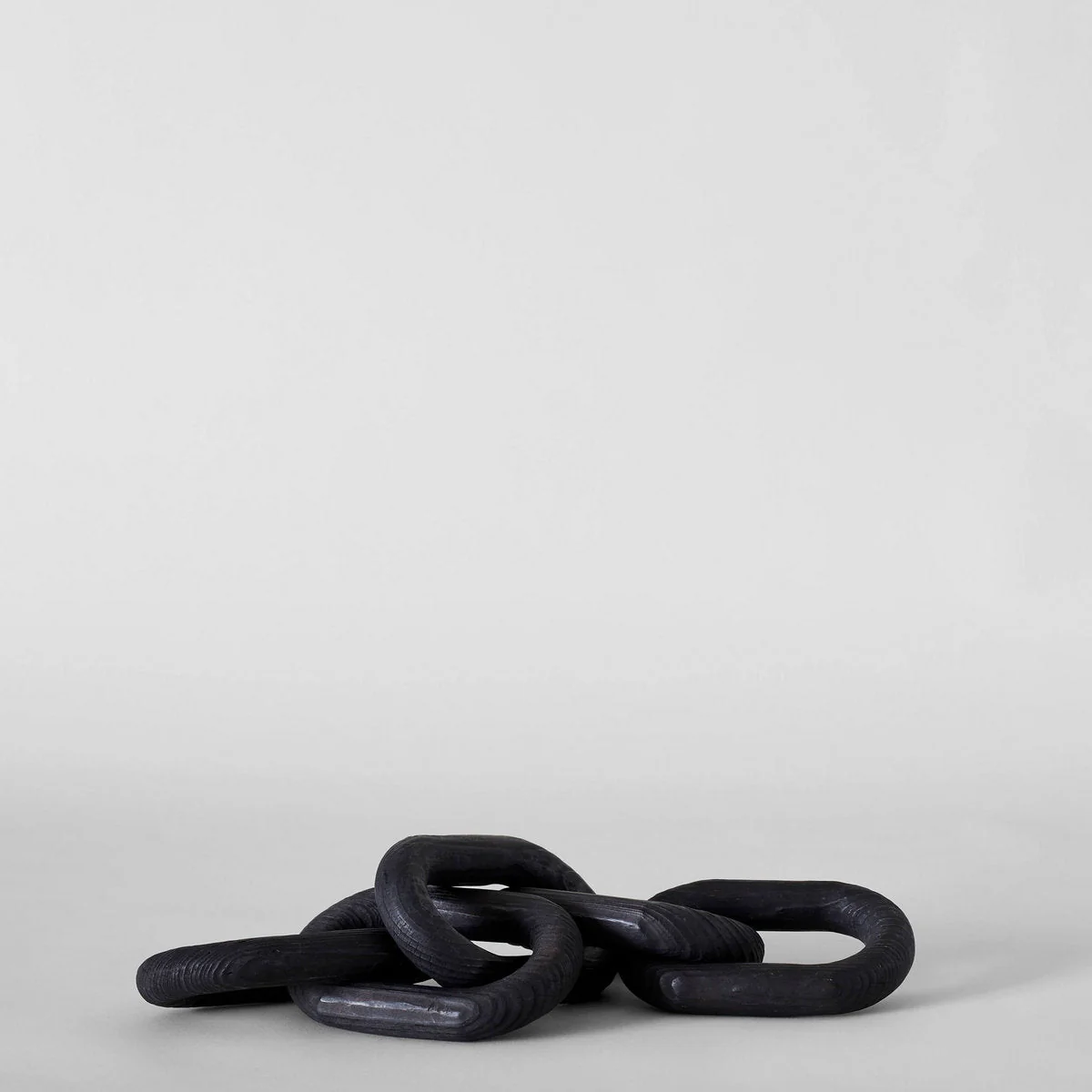 Charcoal Wood Chain, Small Link