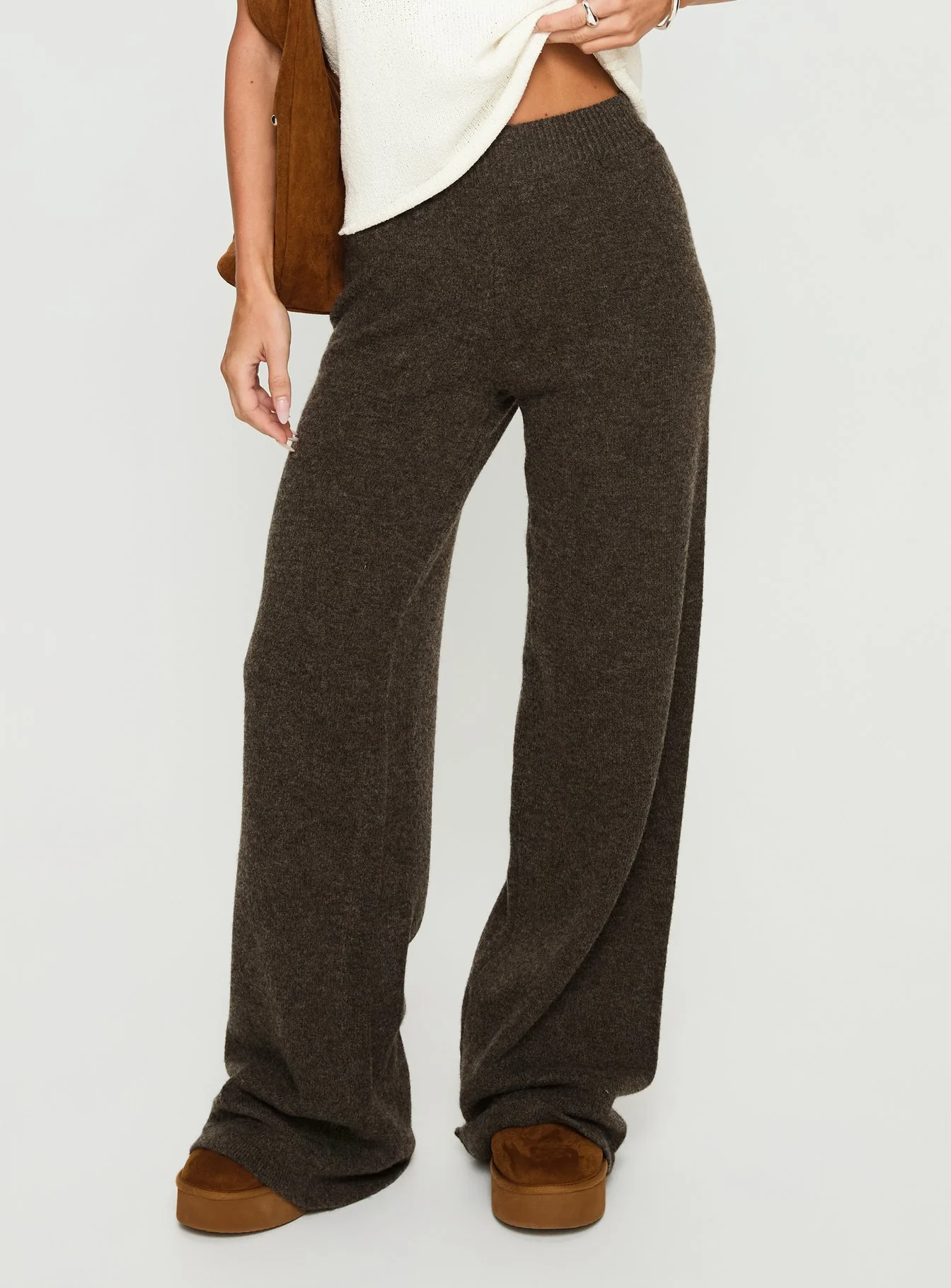 Karee Knit Pants Brown