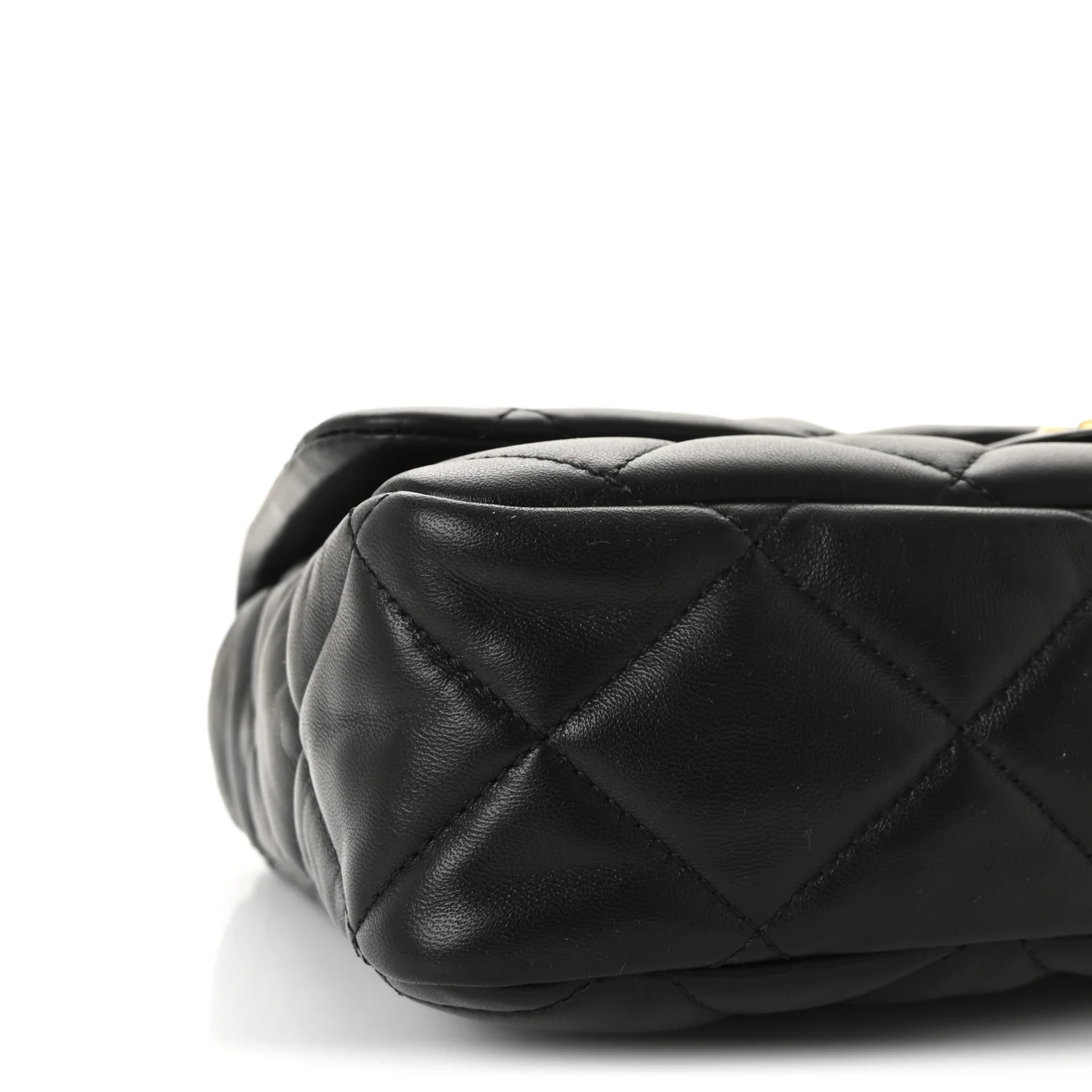 Lambskin Quilted Large CC Funky Town Flap Black - Top Club