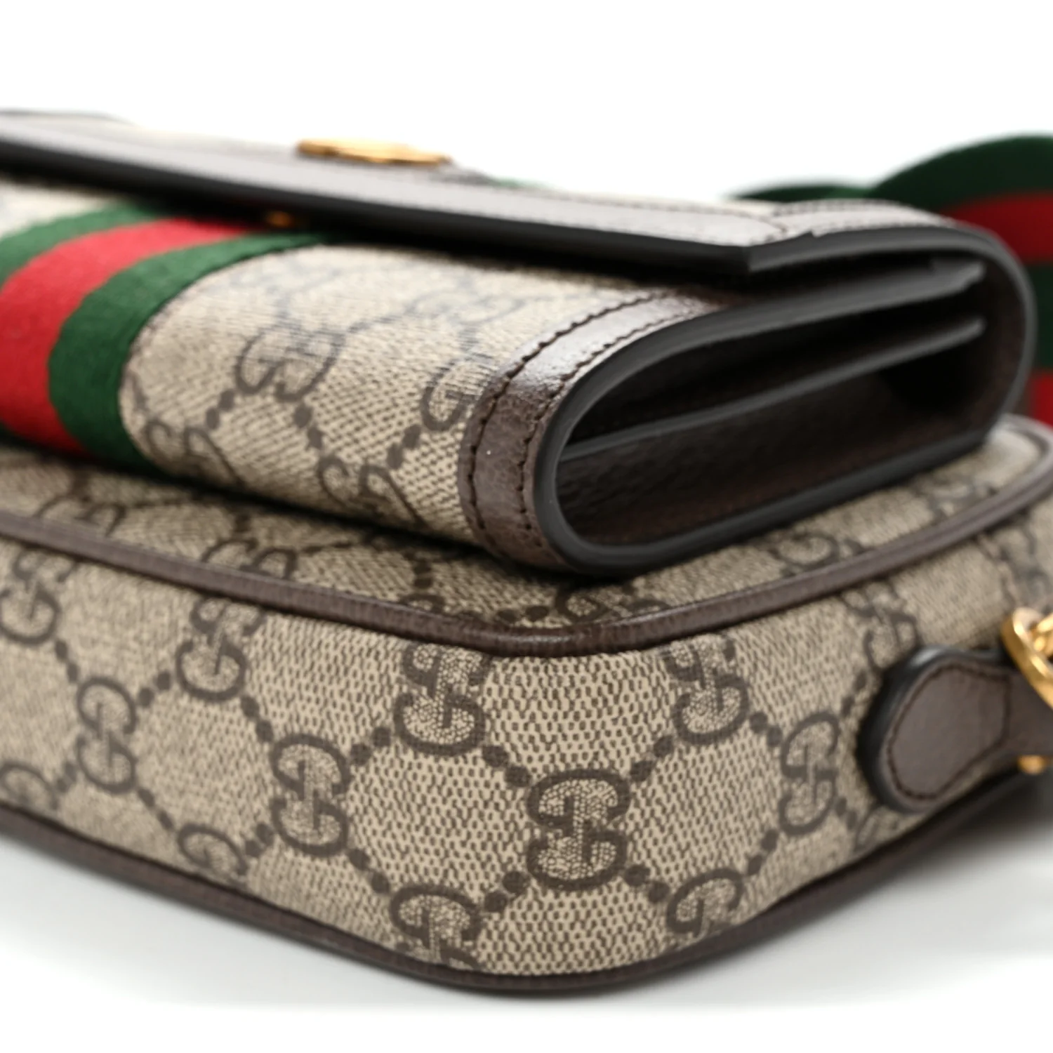 GG Supreme Monogram Web Mini Ophidia Bag Beige Ebony - Top Club