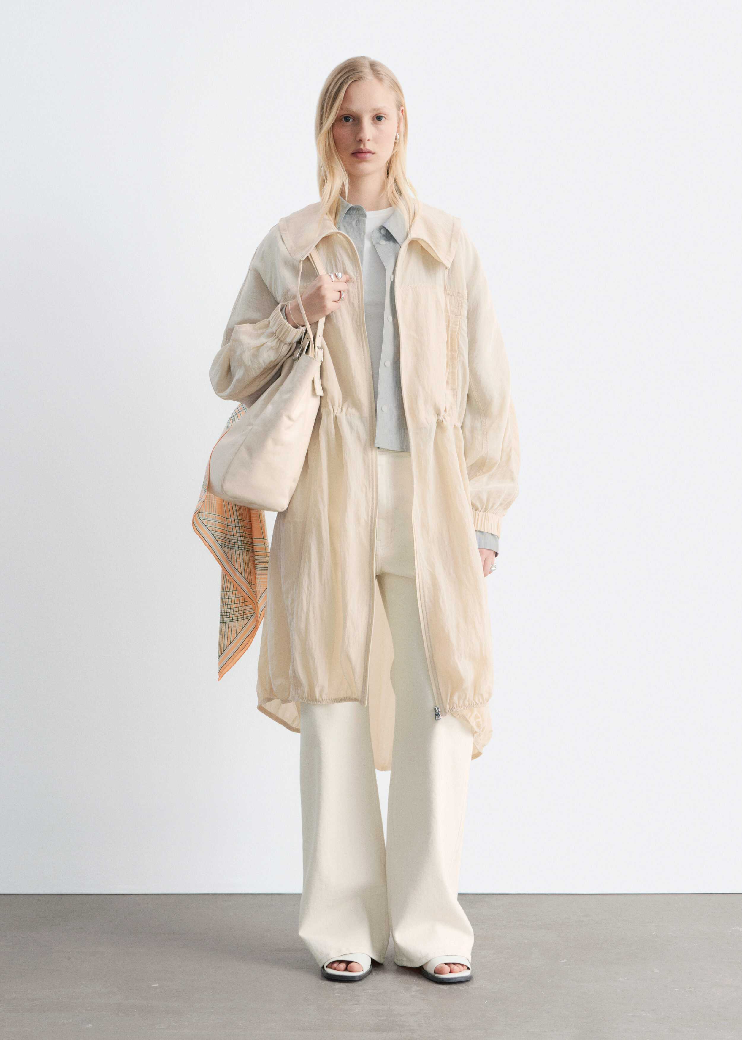 & Other Stories DRAWSTRING PARKA COAT
