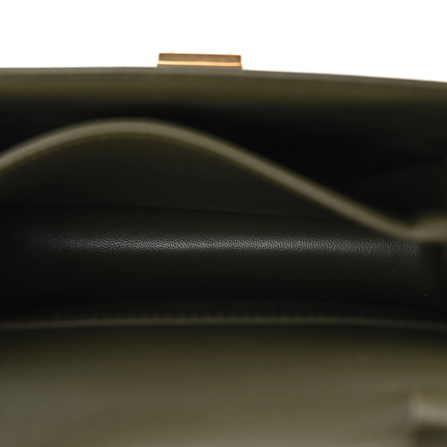 Box Calfskin Teen Classic Box Flap Bag Dark Olive - Top Club