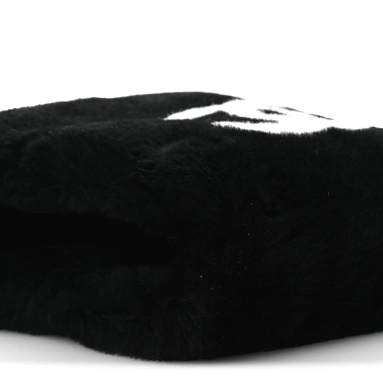 Muff Shearling Lambskin Bag Black Ecru - Top Club