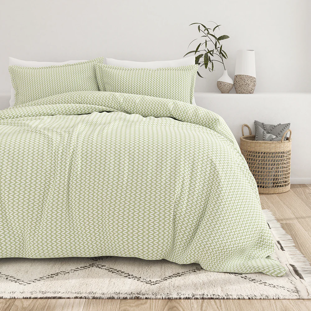 Puffed Chevron Pattern 3-Piece Duvet Cover Set (Sale)