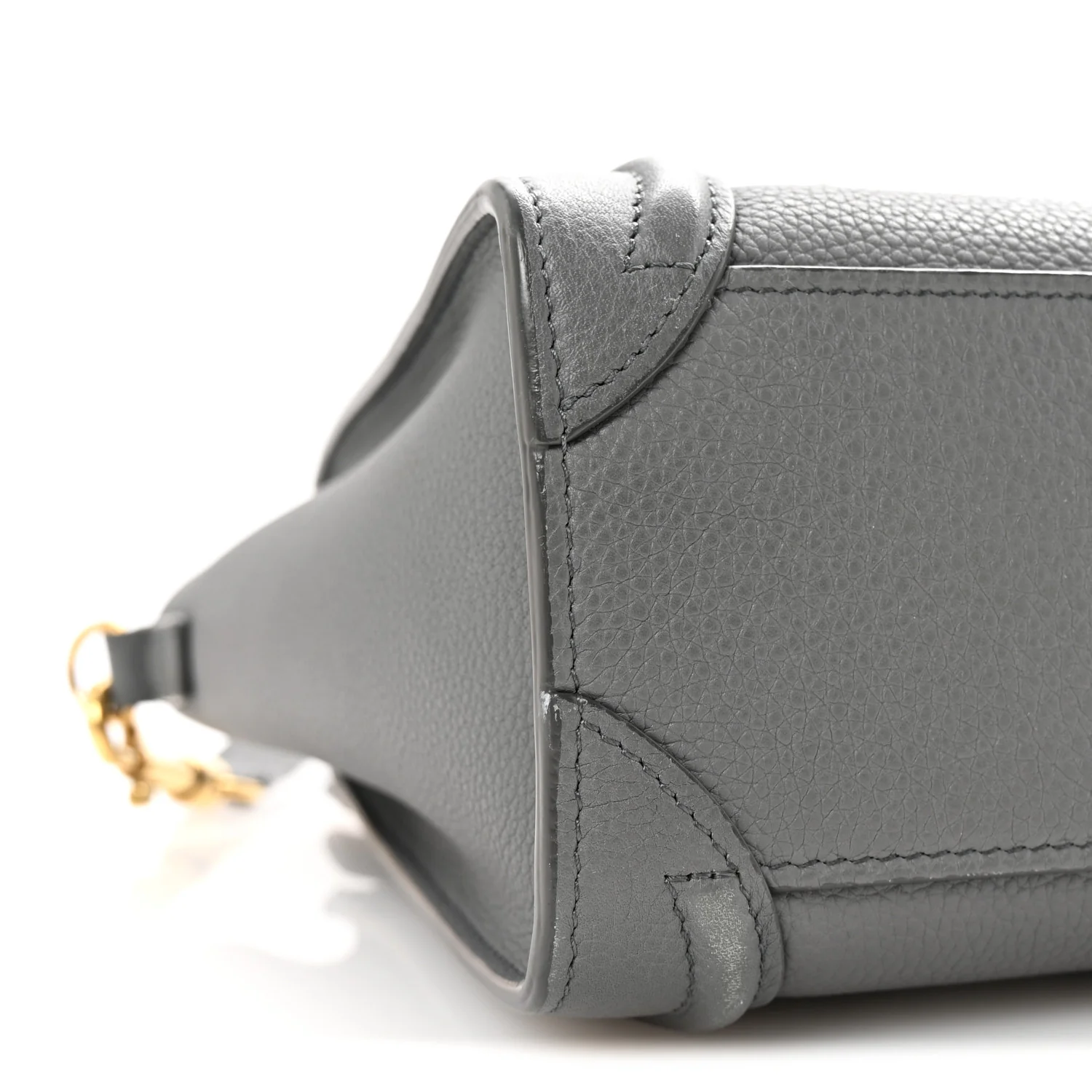 Baby Drummed Calfskin Nano Luggage Kohl - Top Club