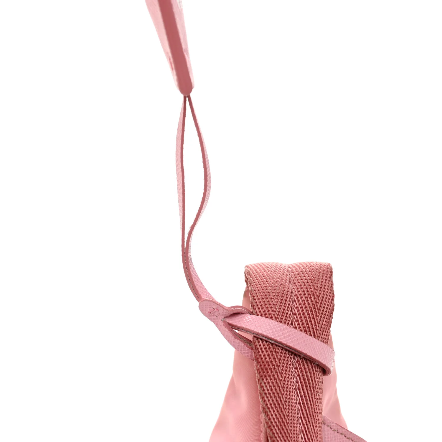 Tessuto Nylon Saffiano Mini Re-Edition 2000 Bag Rosa - Top Club