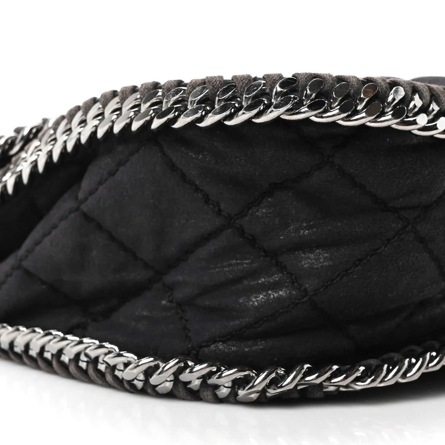 Shaggy Deer Quilted Falabella Shoulder Bag Black - Top Club