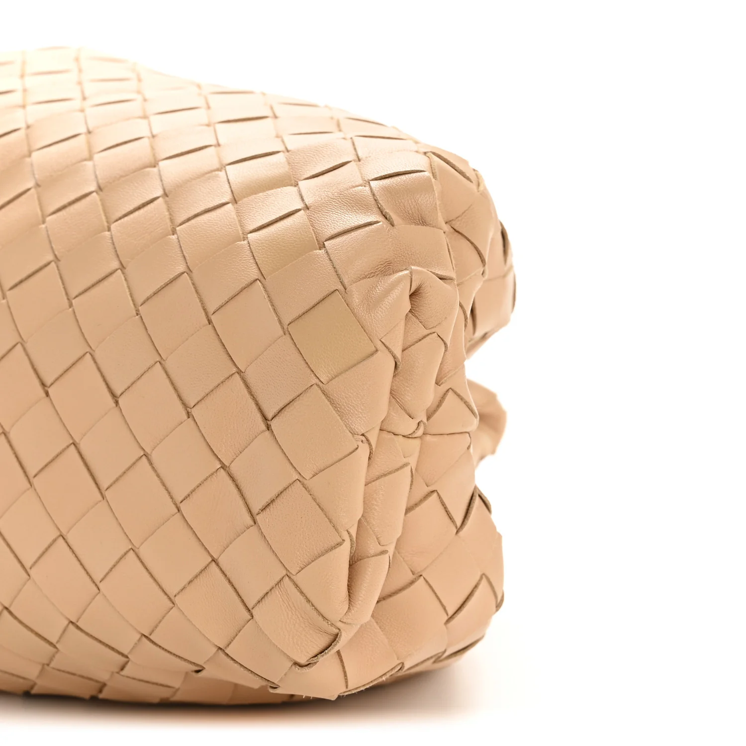 Nappa Maxi Intrecciato The Pouch Oversized Clutch Almond - Top Club