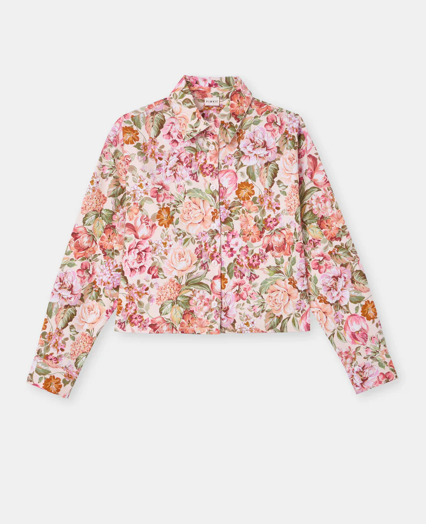 Pimkie Veste droite motif fleurs façon tapisserie