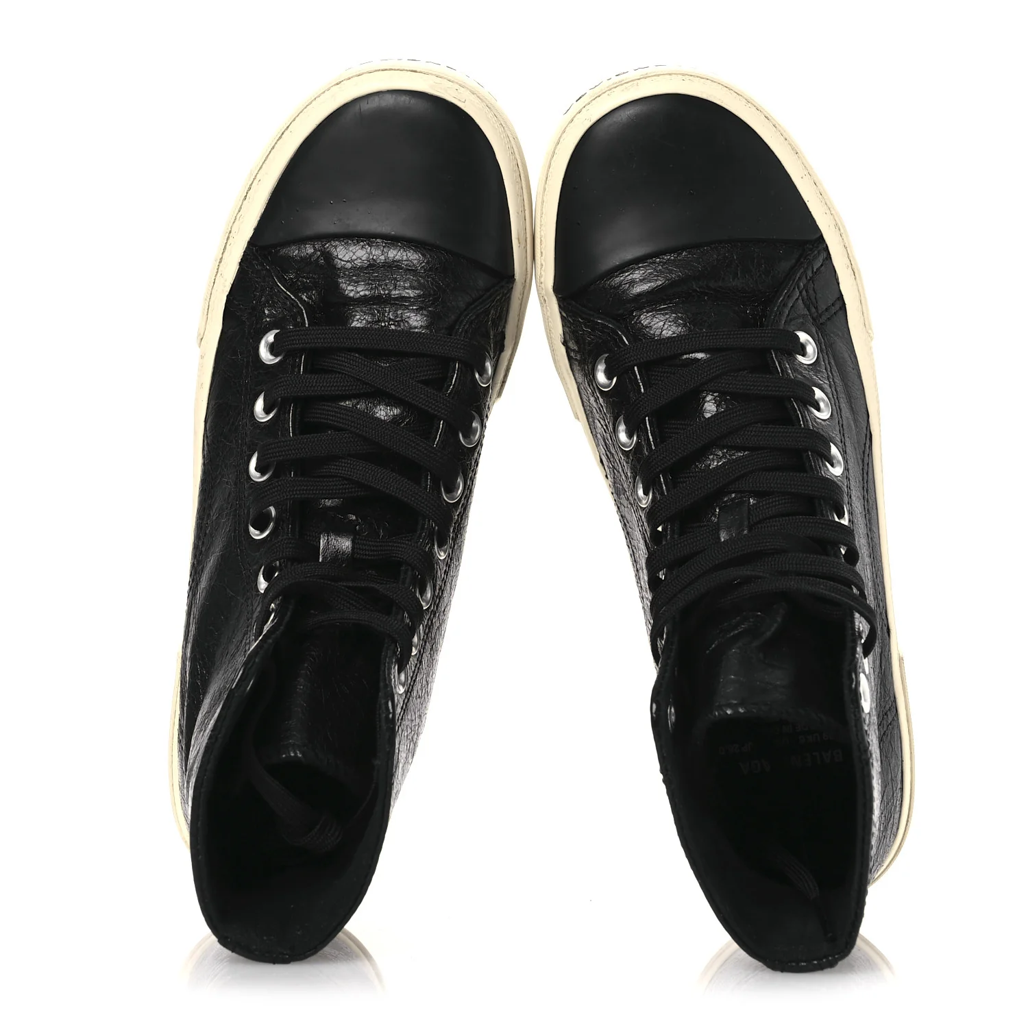 Agneau Arena Womens Paris High Top Sneakers 39 Black