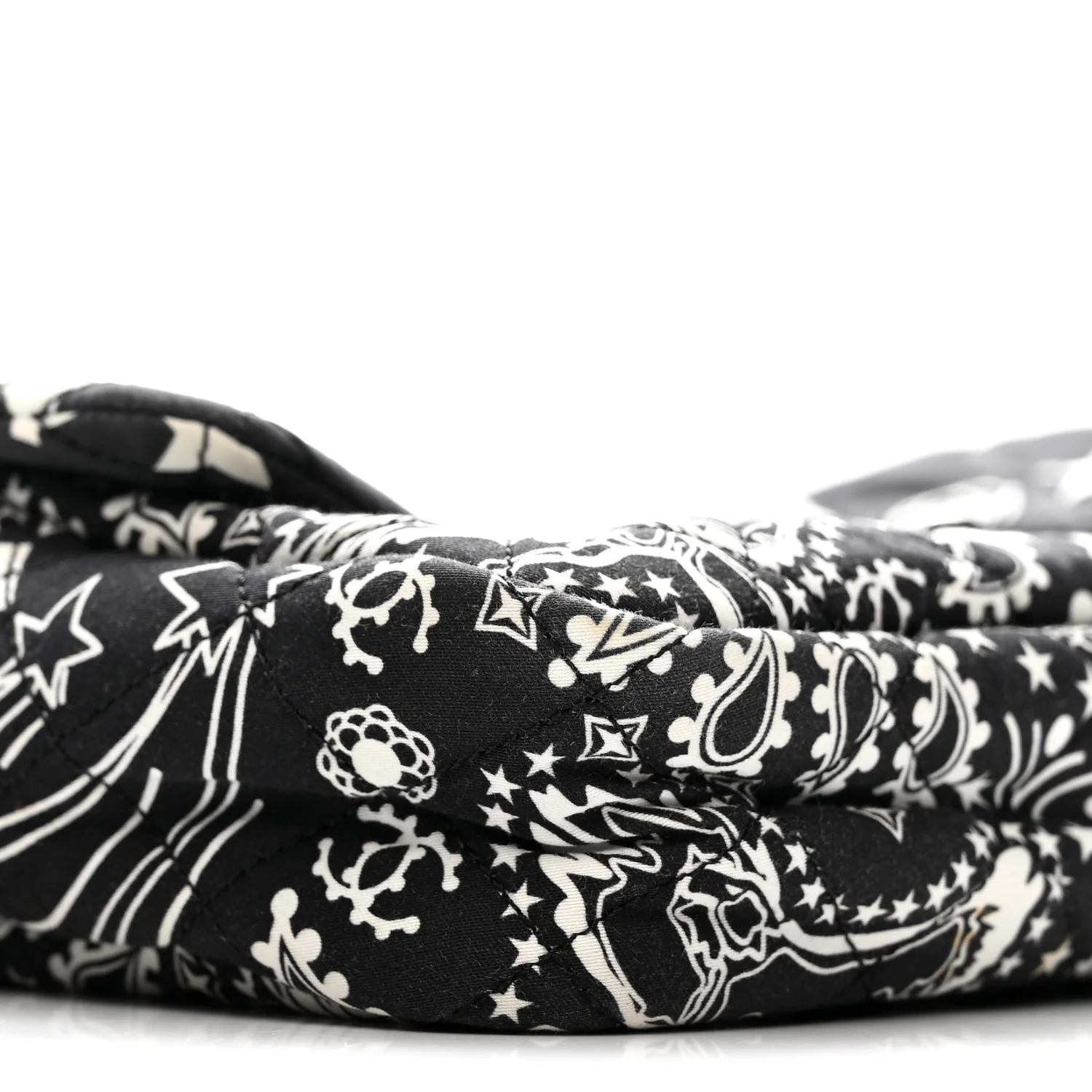 Cotton Quilted Paris Dallas Medium Bandana Flap Blue - Top Club
