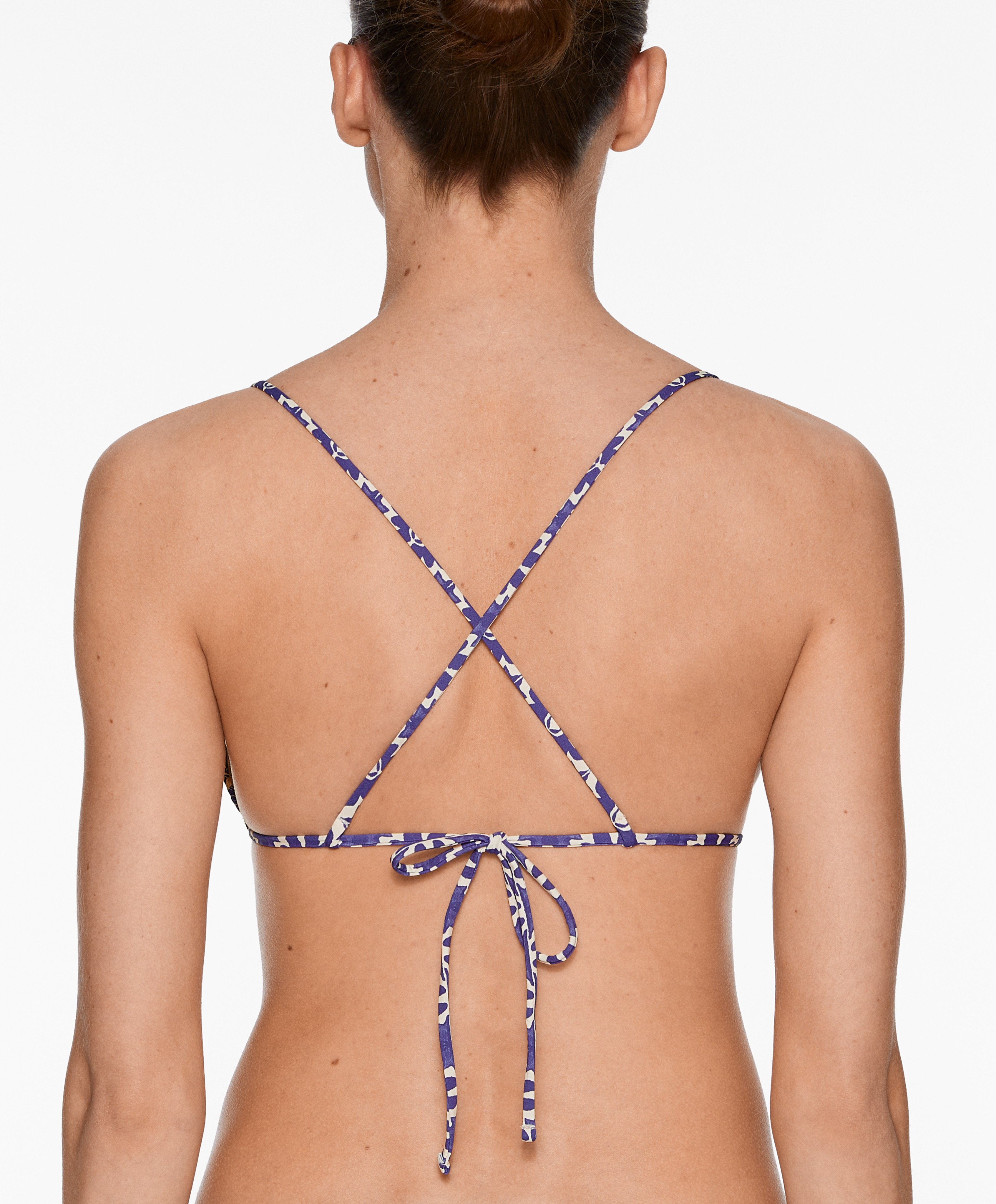 OYSHO Smock stamp print triangle bikini top