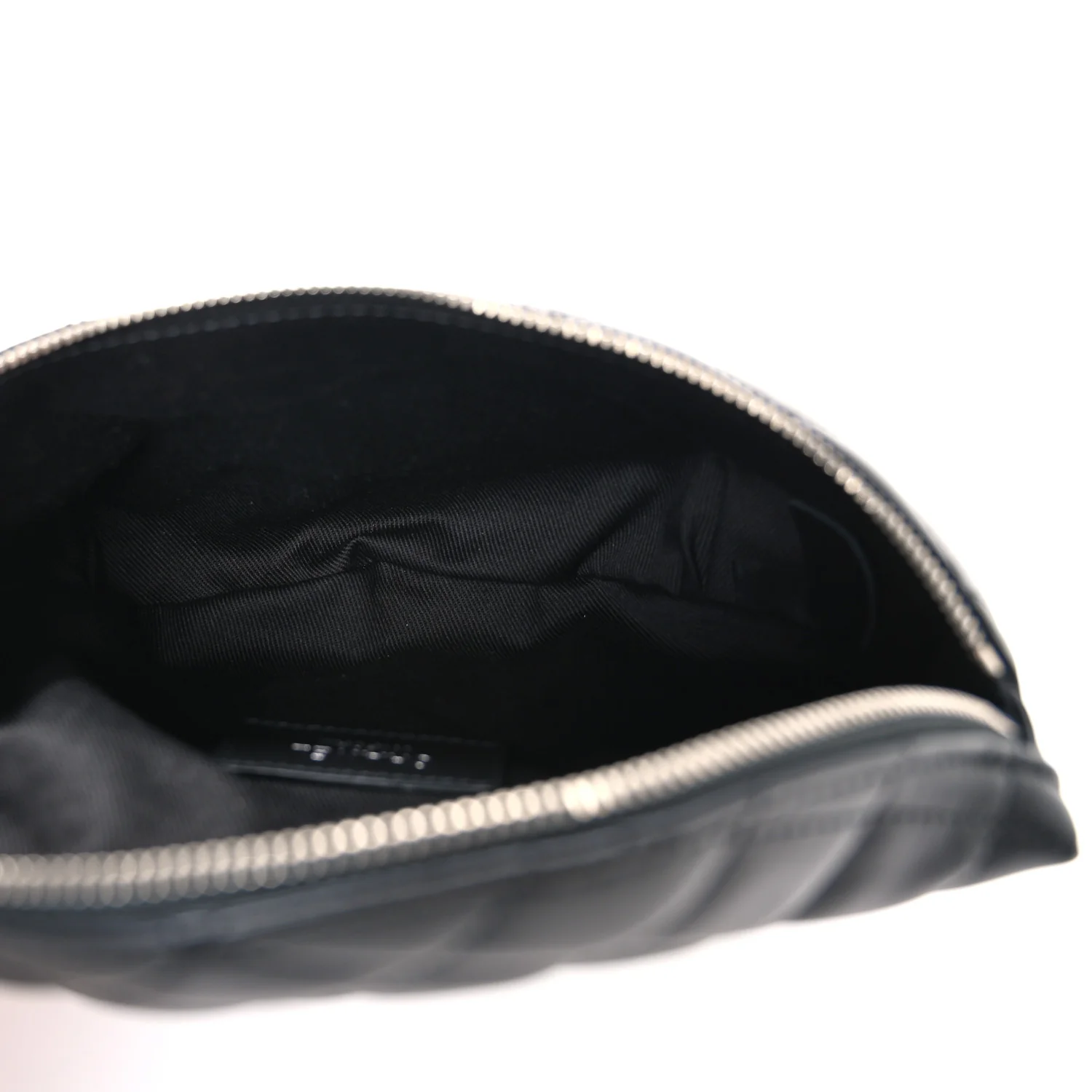 Lambskin Quilted Waist Belt Bag Black - Top Club