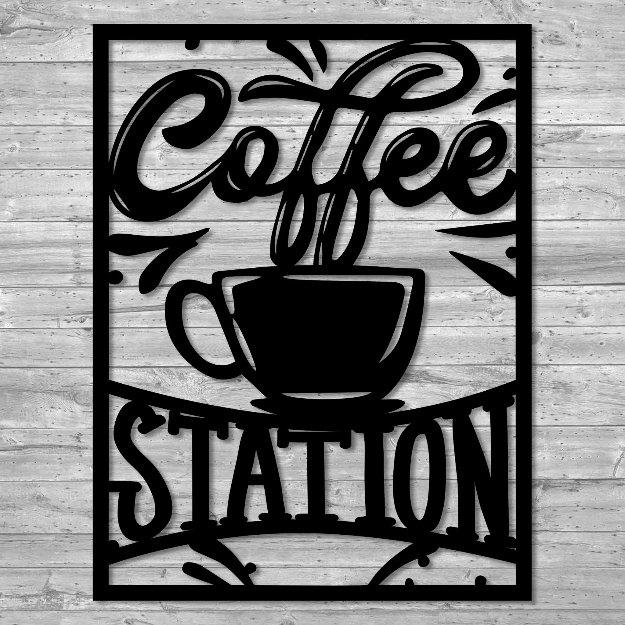 Coffee Station Metal Sign - Alvarez Pro Painting LLC