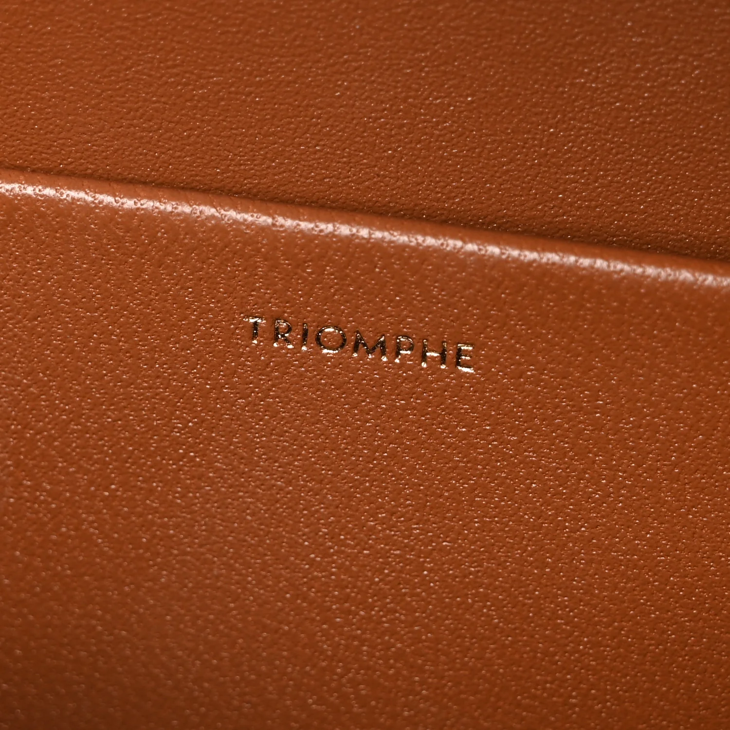 Natural Calfskin Triomphe Shoulder Bag Tan - Top Club