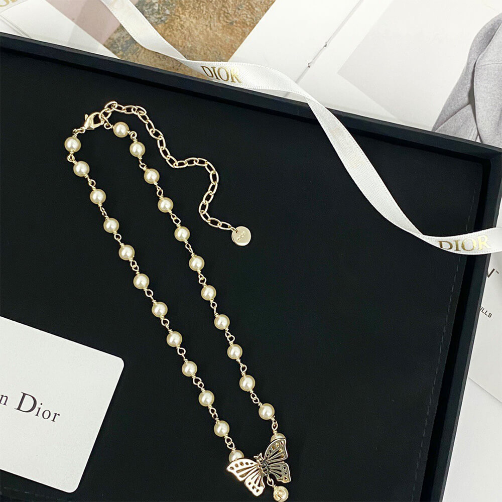 DIOR PEARL NECKLACE - Top Club