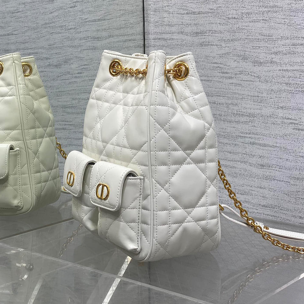 Dior Medium Dior Caro Multicarry Backpack with Chain(HIGH-END GRADE) - Top Club