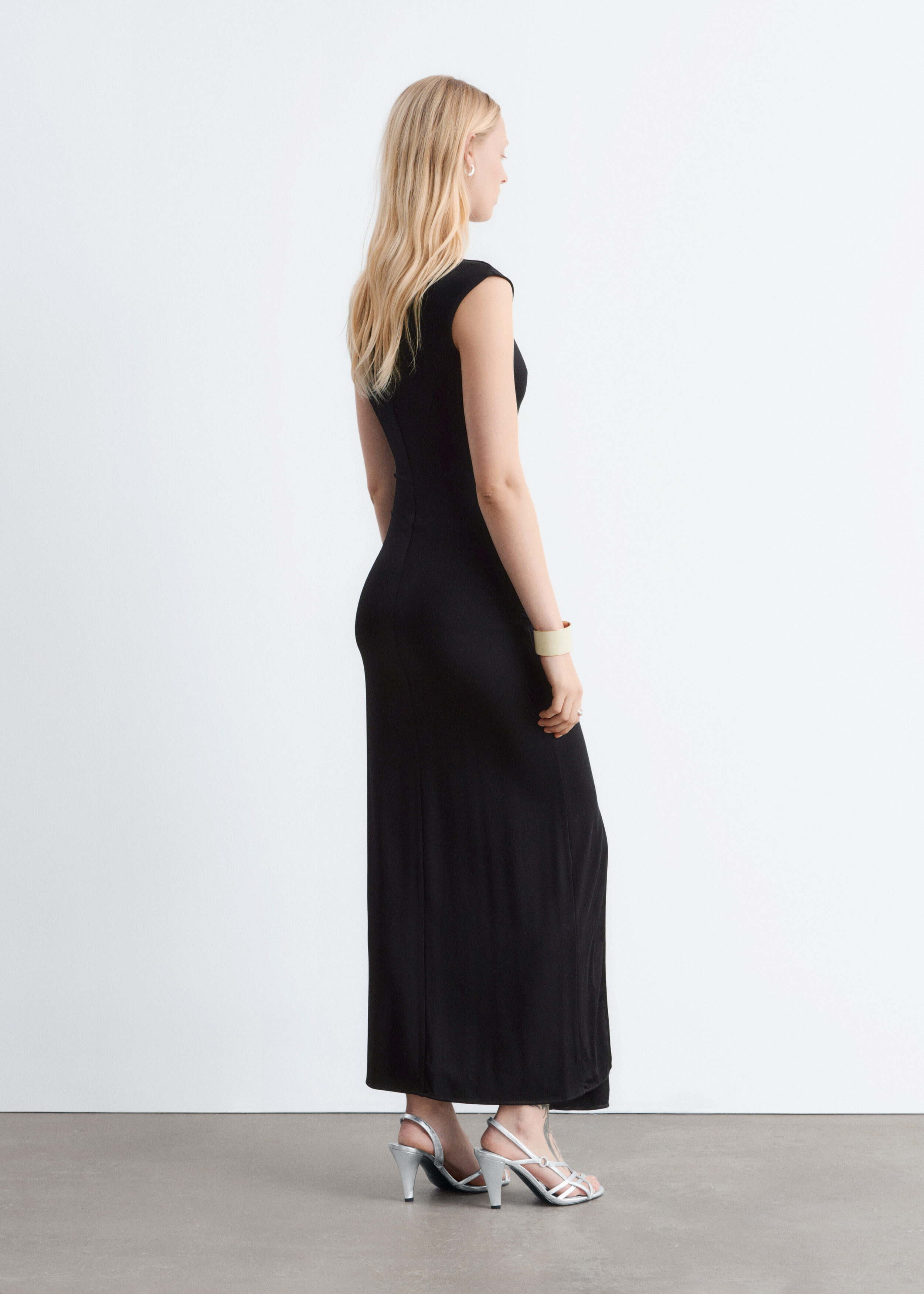& Other Stories WRAP-FRONT MIDI DRESS