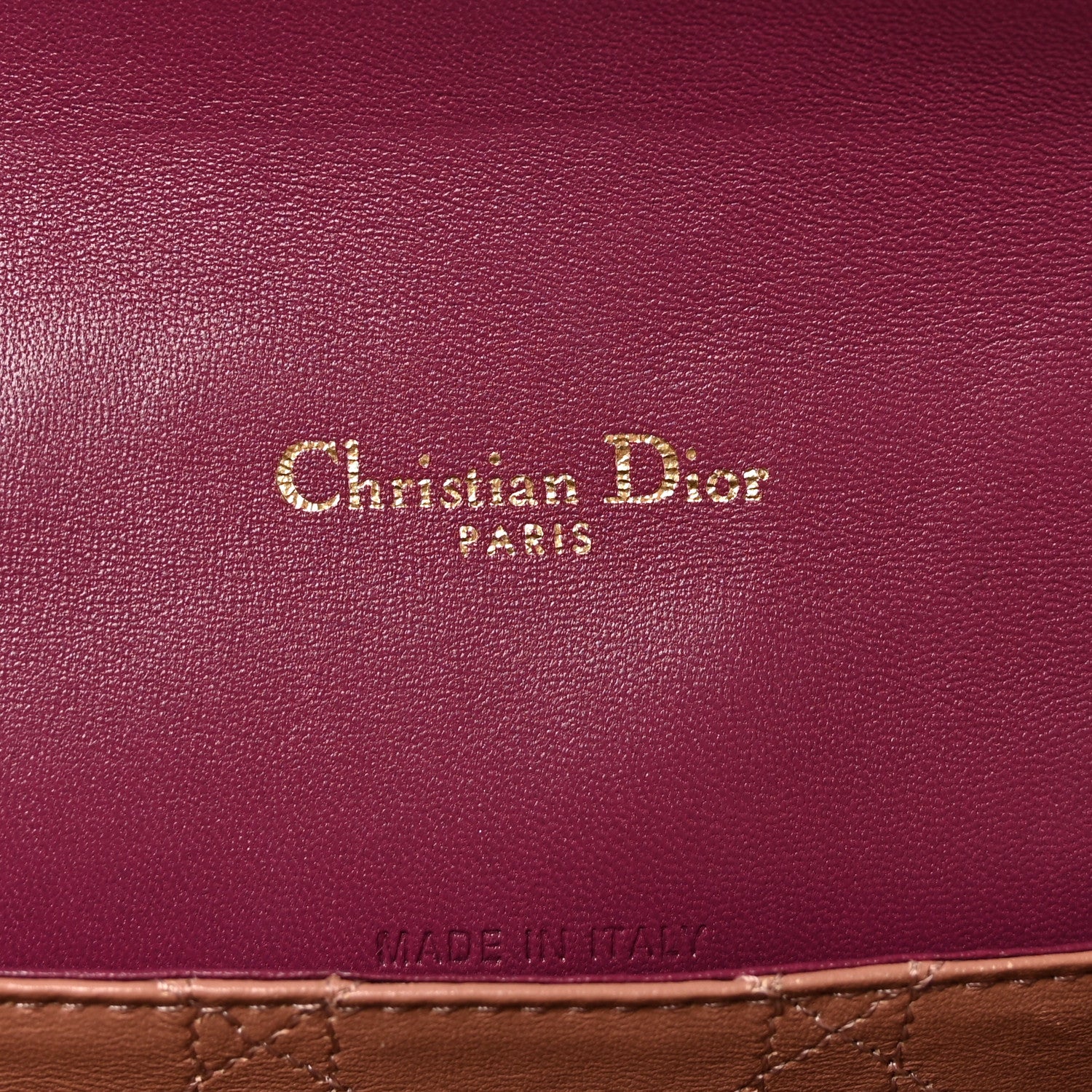 Lambskin Cannage Medium Miss Dior Flap Fuchsia - Top Club