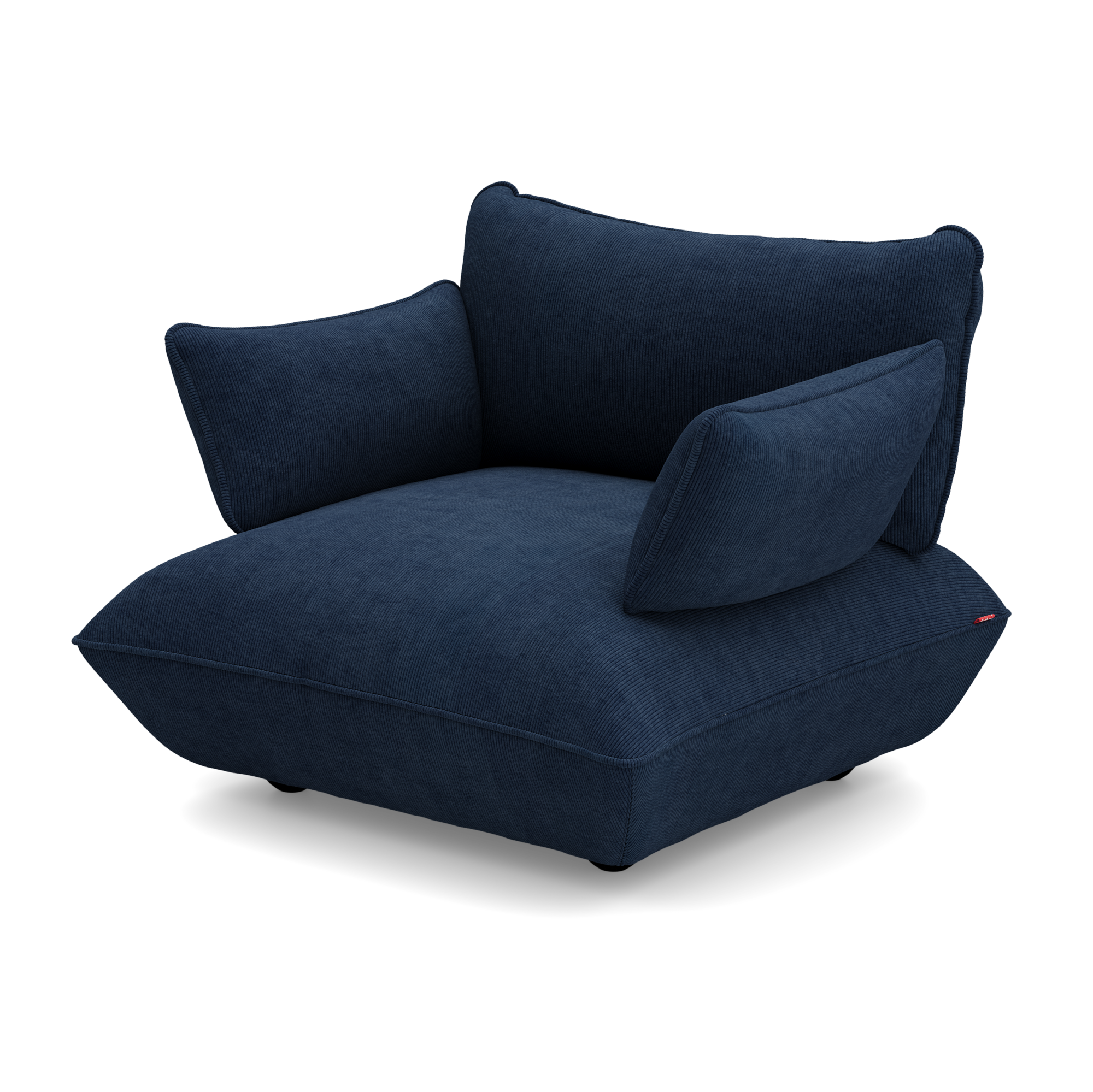 Fauteuil Sumo loveseat cord recycled deep blue