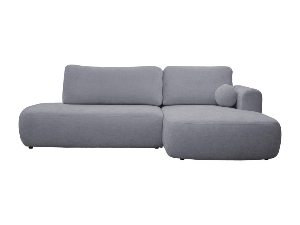 Sofá esquinero derecho - tejido texturizado gris