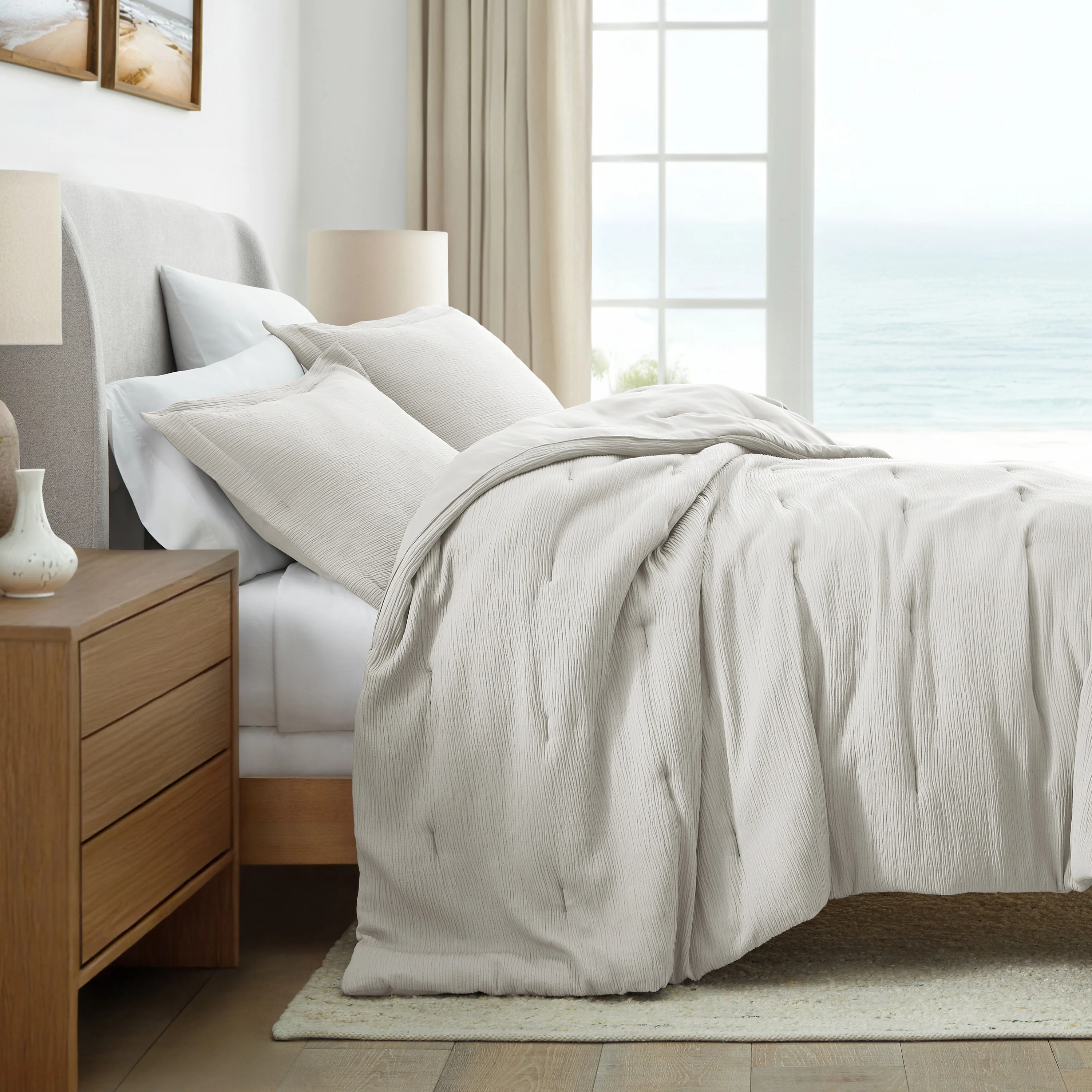 Cloud Weave Textured Down-Alternative Comforter Set - Sale