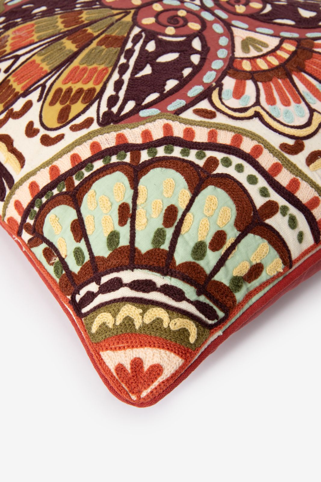 Multicolour kussen met bloemendessin