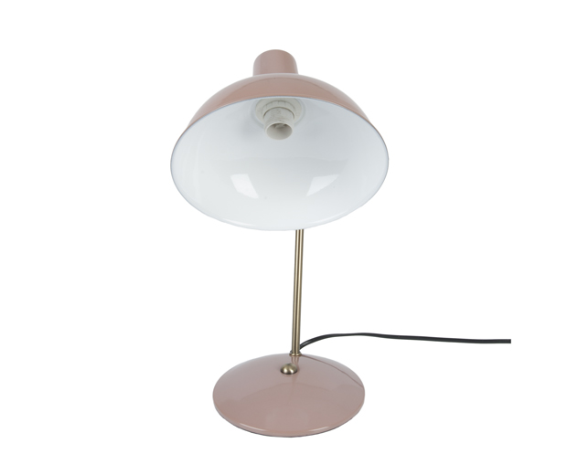 Table lamp Hood iron matt faded pink