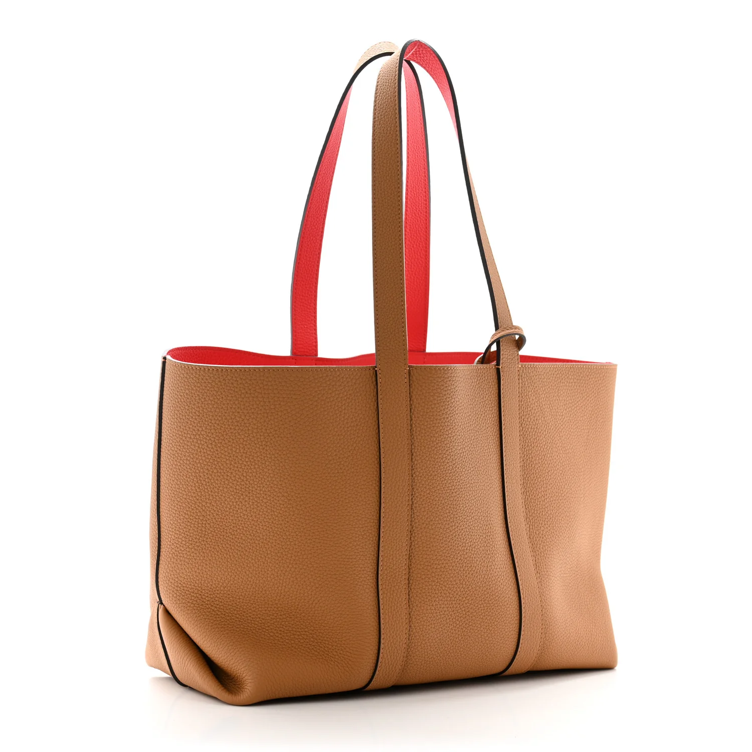 Taurillon Duo Cabas MM Tote Camel Flame - Top Club