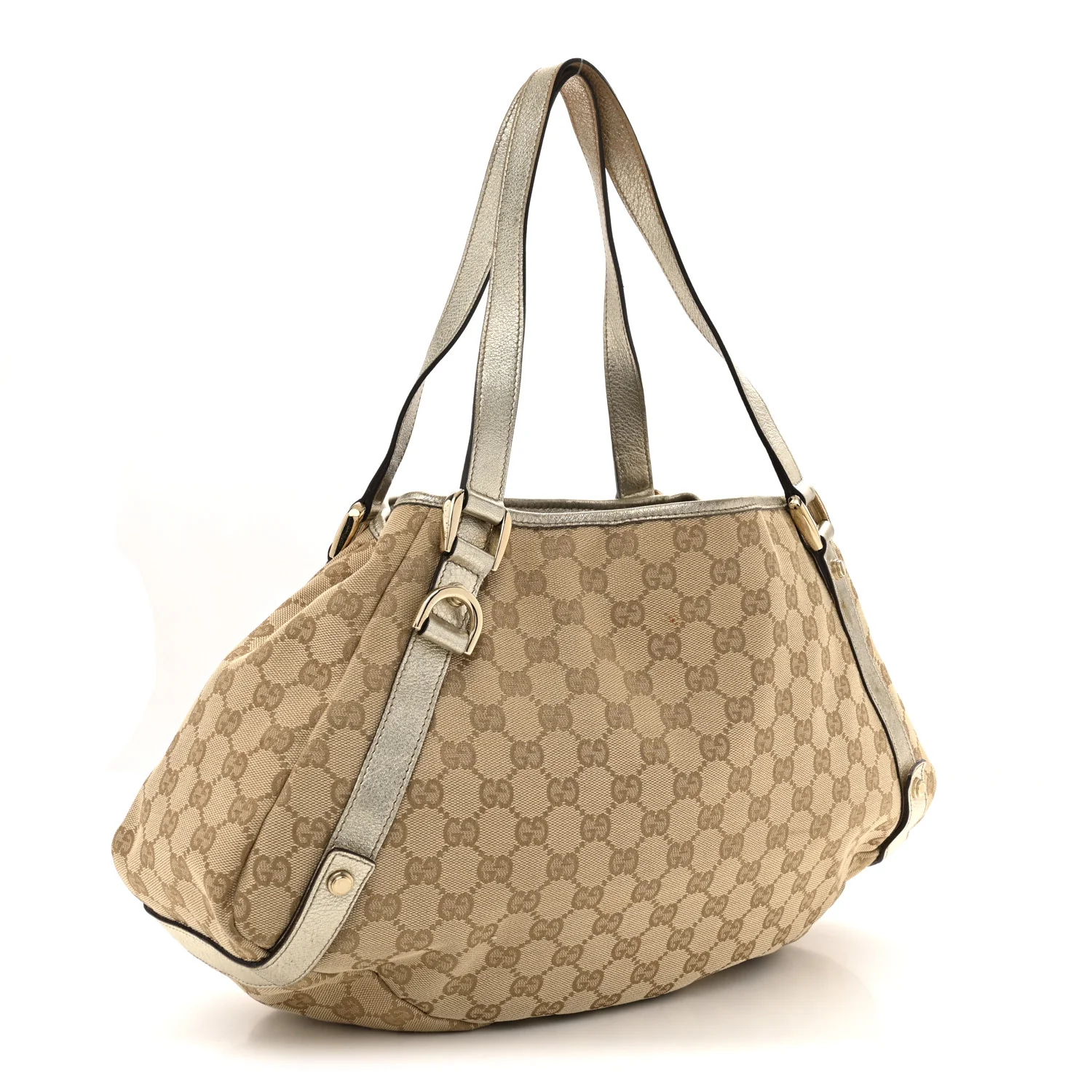 Monogram Medium Abbey Shoulder Bag Gold - Top Club