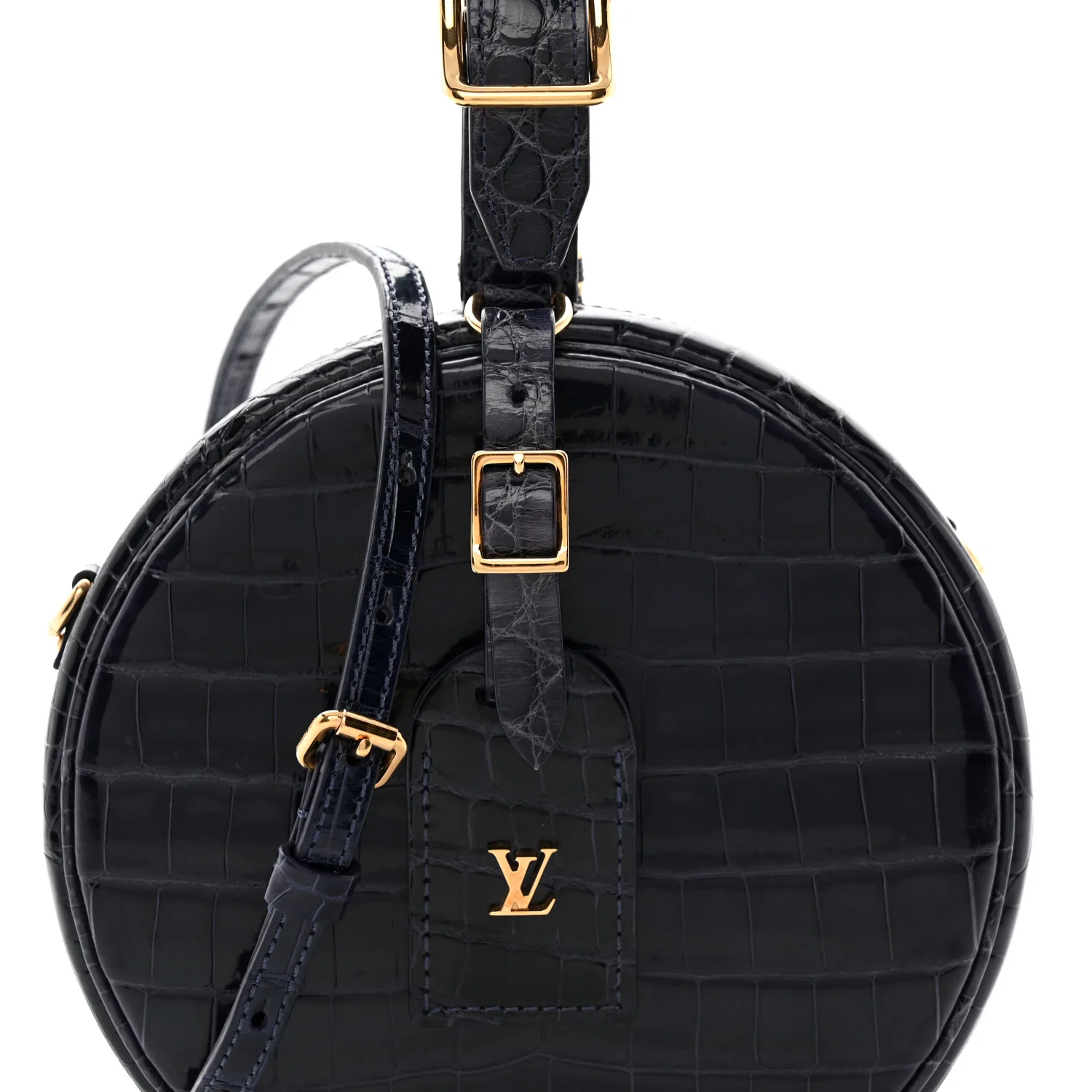 Crocodile Petite Boite Chapeau Navy - Top Club