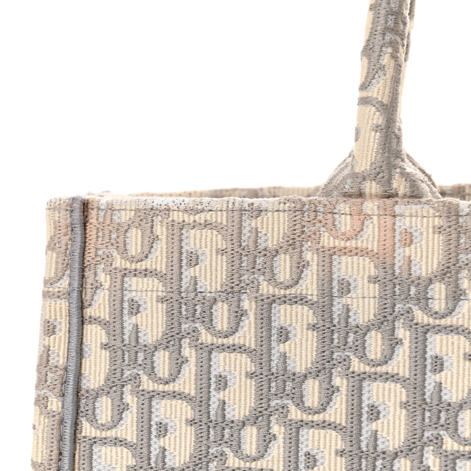 Oblique Medium Book Tote Grey - Top Club