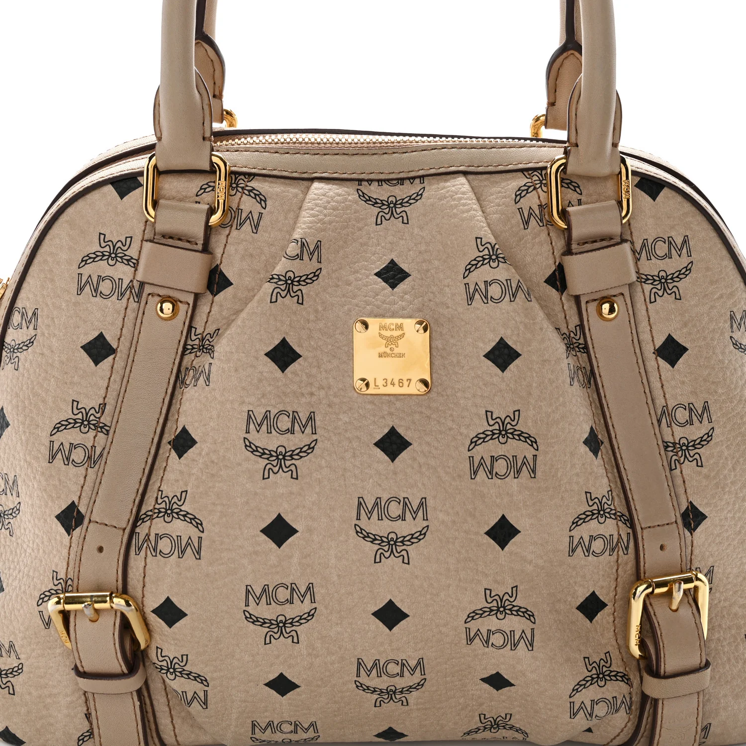 Visetos Boston Bag Beige - Top Club