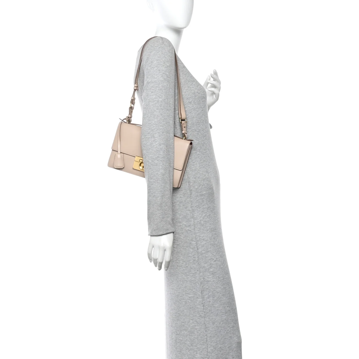 Calfskin Medium Aileen Bag Beige
