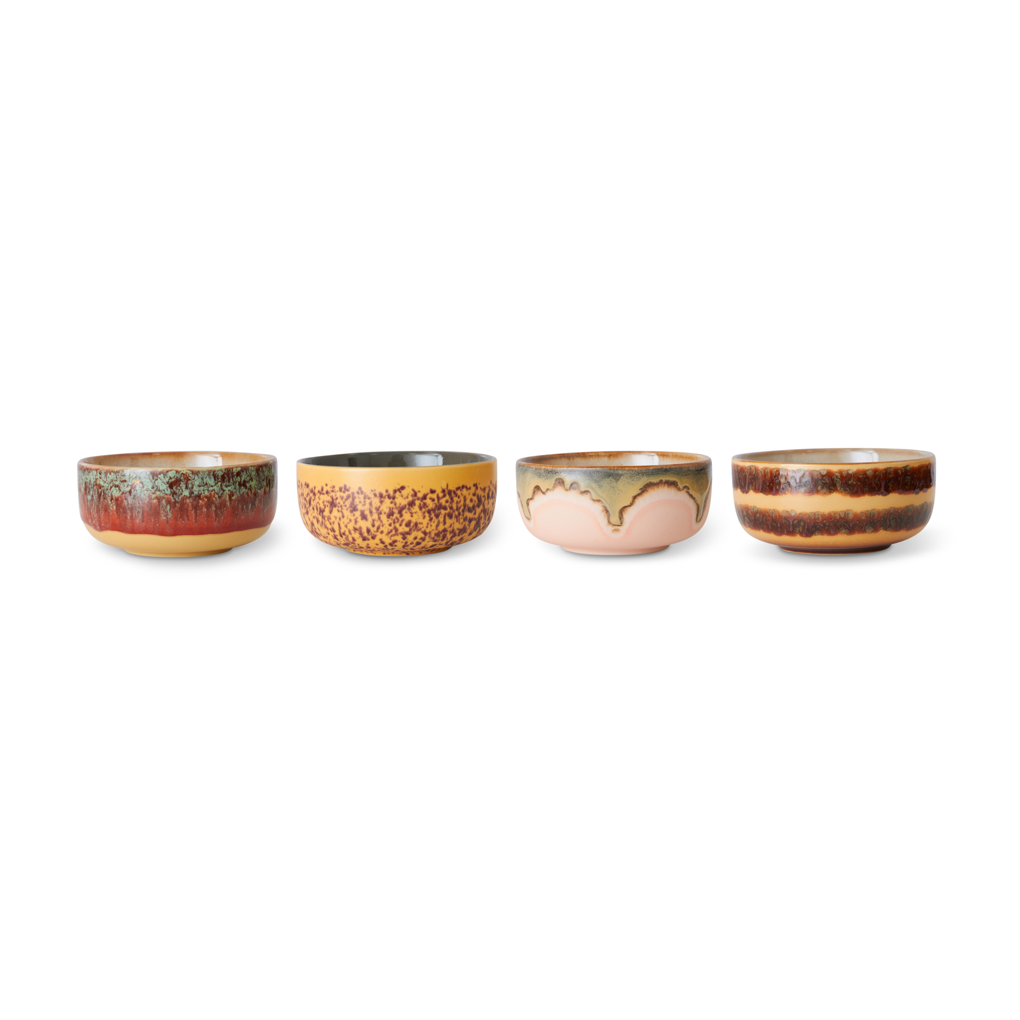 Servies 70s ceramics dessert bowls harbour - set van 4